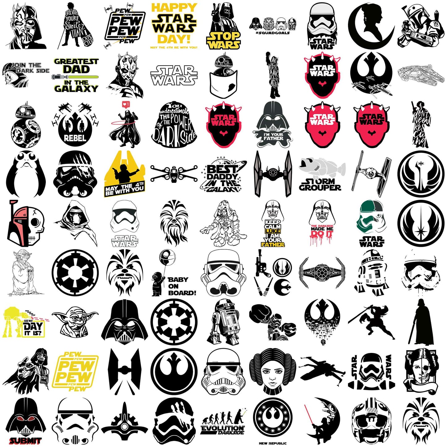 Star wars collection svg bundle, star wars games svg, star wars a new hope svg