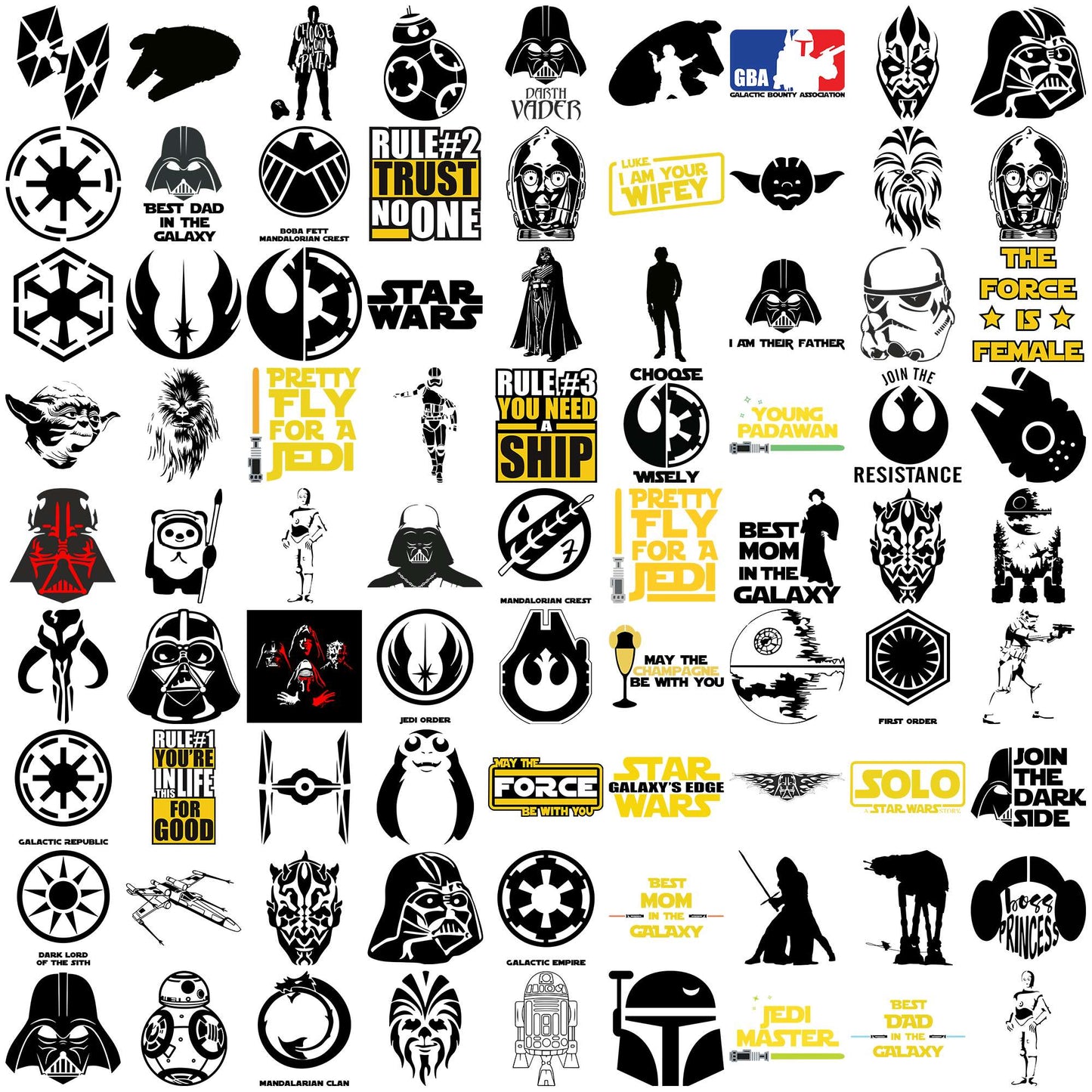Star wars collection svg bundle, star wars games svg, star wars a new hope svg