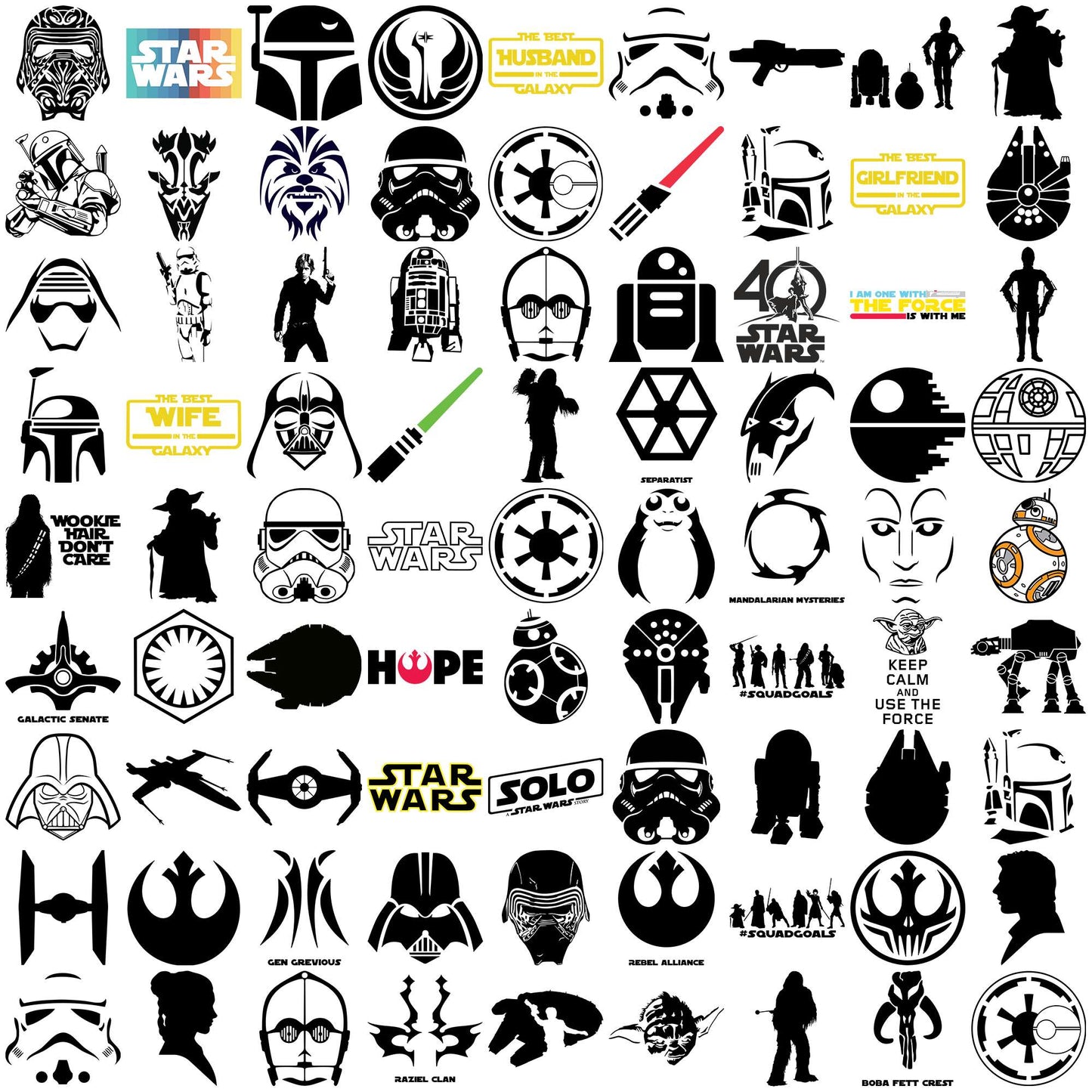 Star wars collection svg bundle, star wars games svg, star wars a new hope svg