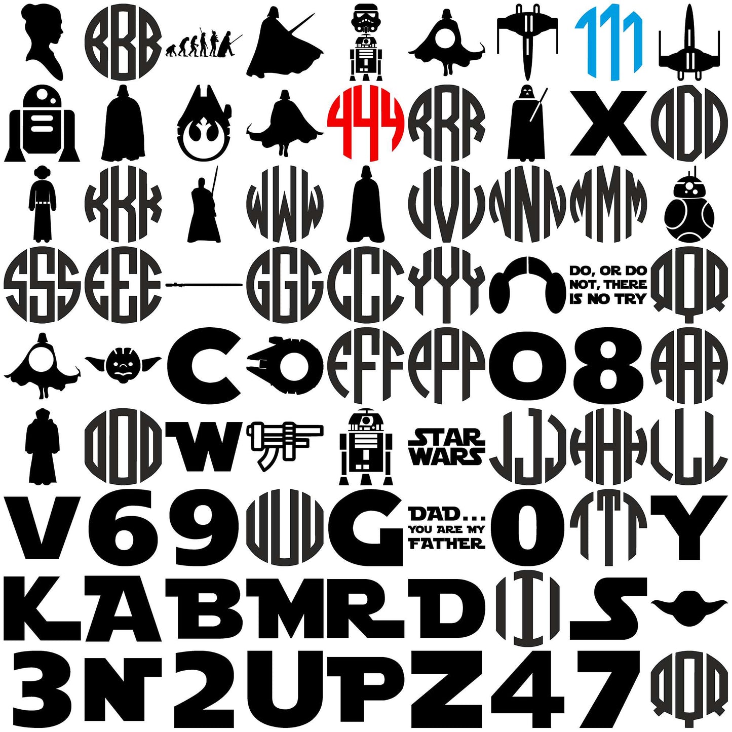 Star wars collection svg bundle, star wars games svg, star wars a new hope svg