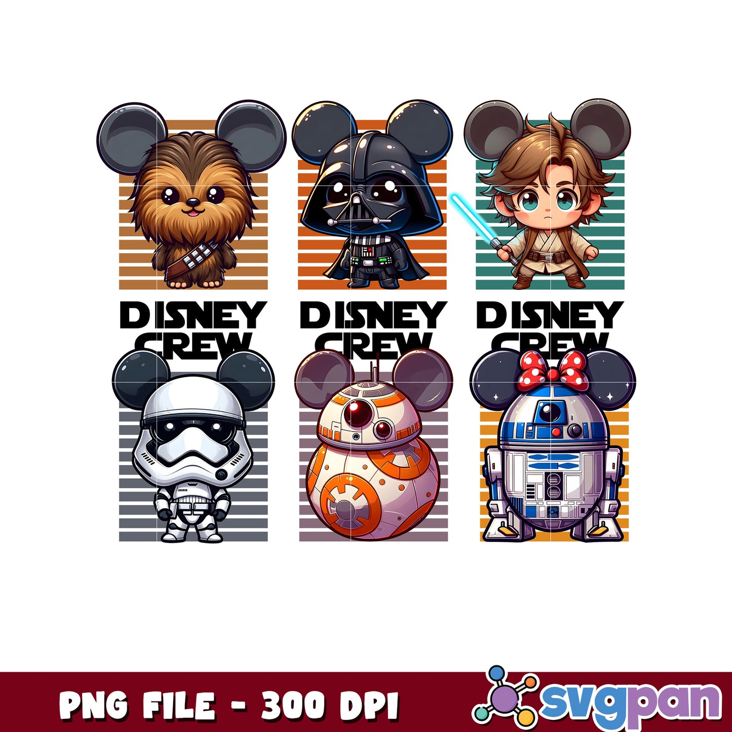 Star wars disney crew png, mickey mouse as jedi png, donald duck stormtrooper png
