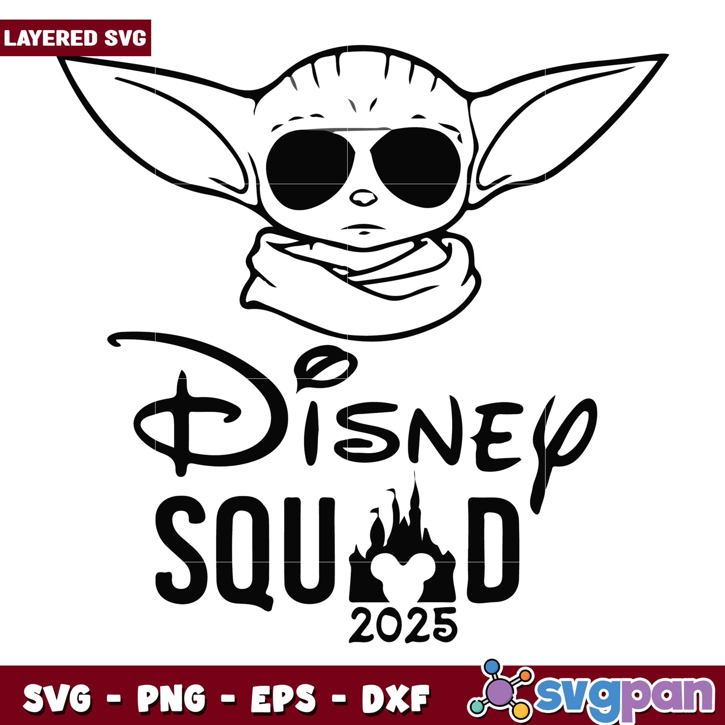Star wars disney squad svg, disney and characters svg, disney cartoons svg