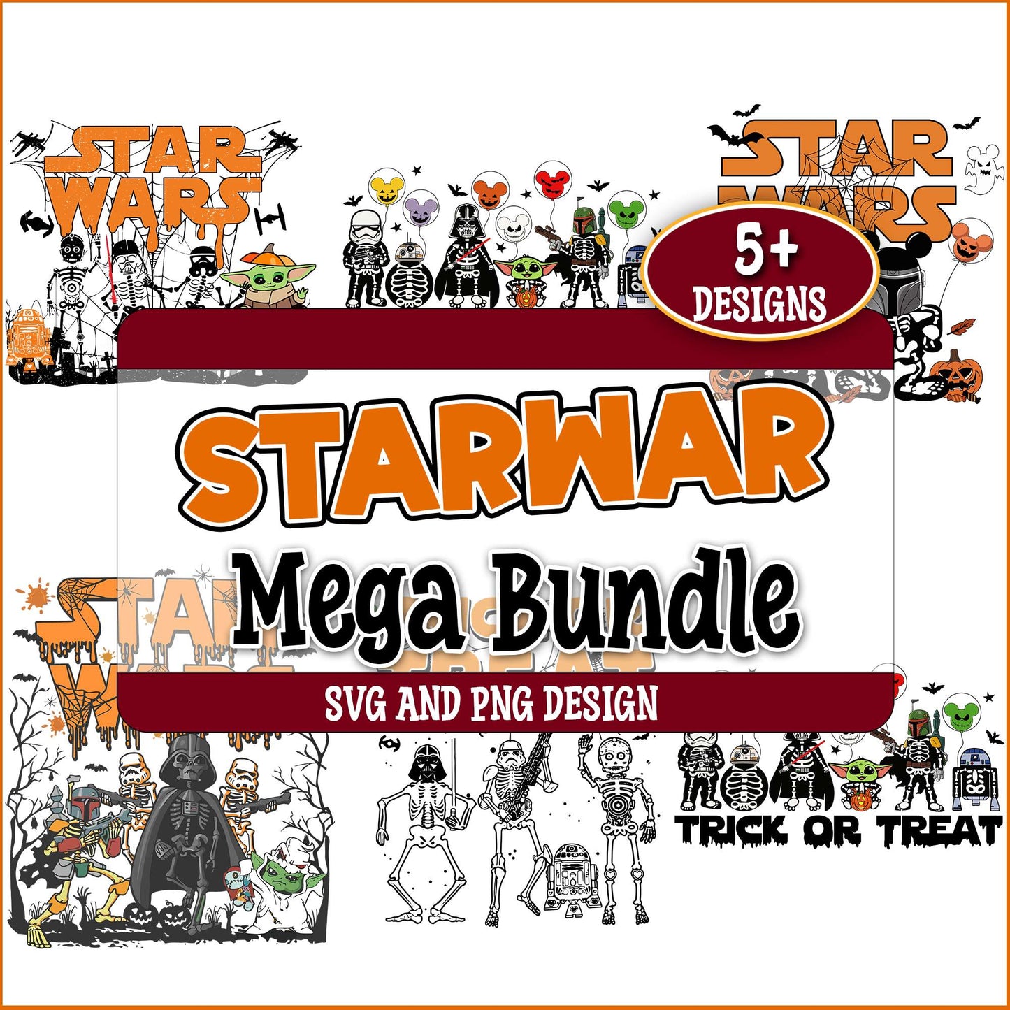 Star wars halloween svg bundle