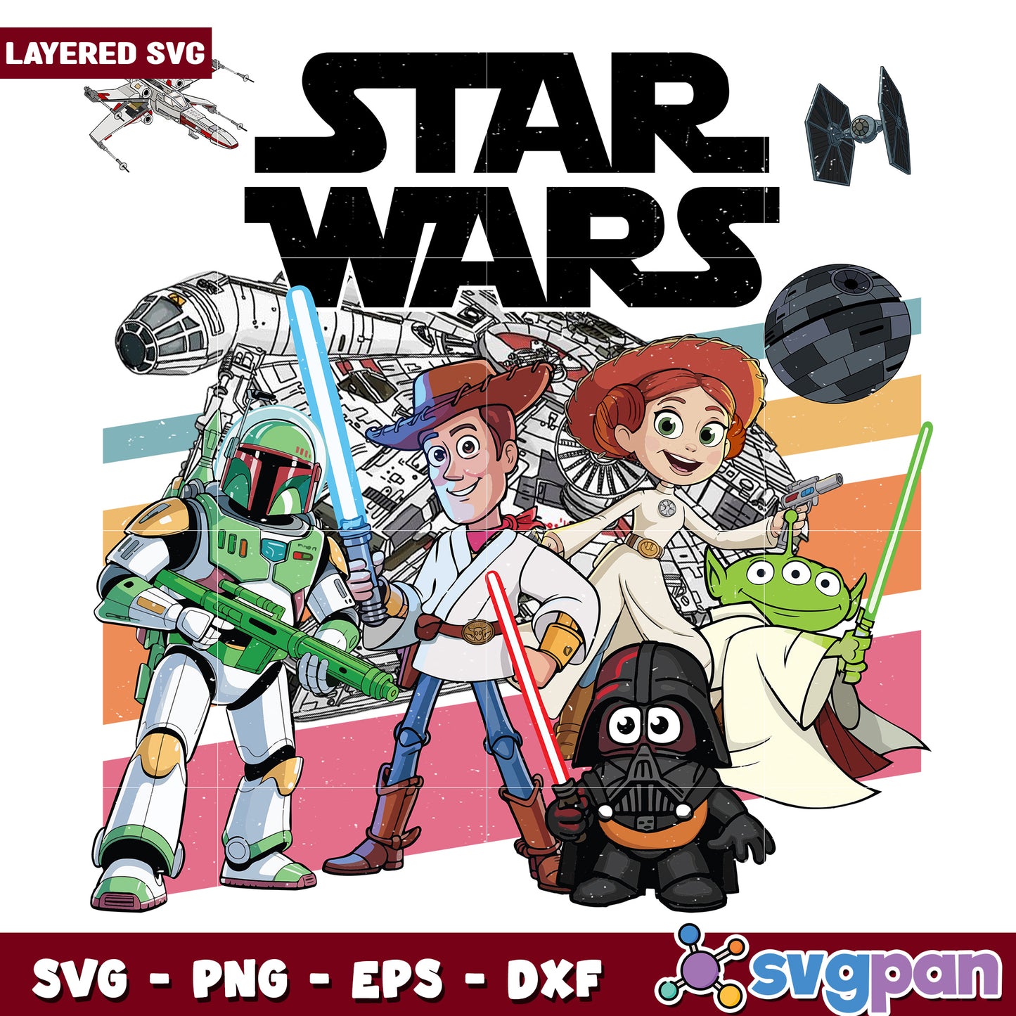 Star wars toy story png, toy story characters png, walt disney png