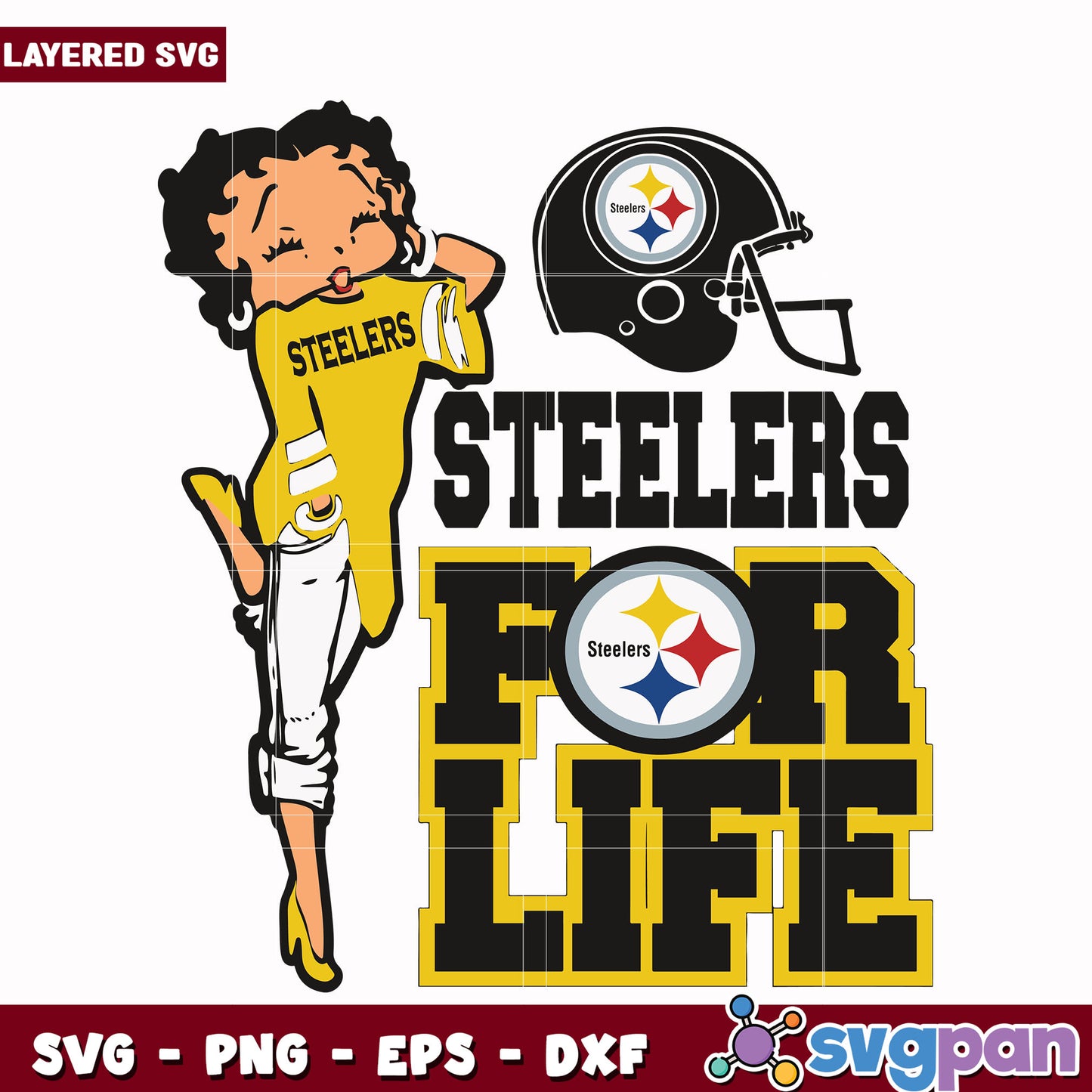 Steelers for life svg, nfl jerseys svg, nfl mvp svg