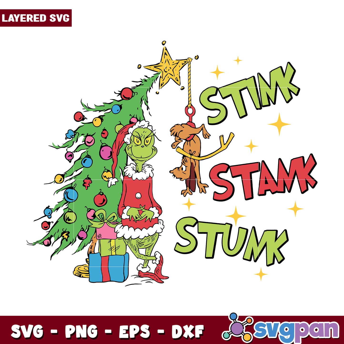 Stink stank stunk svg, disney world svg, christmas design svg
