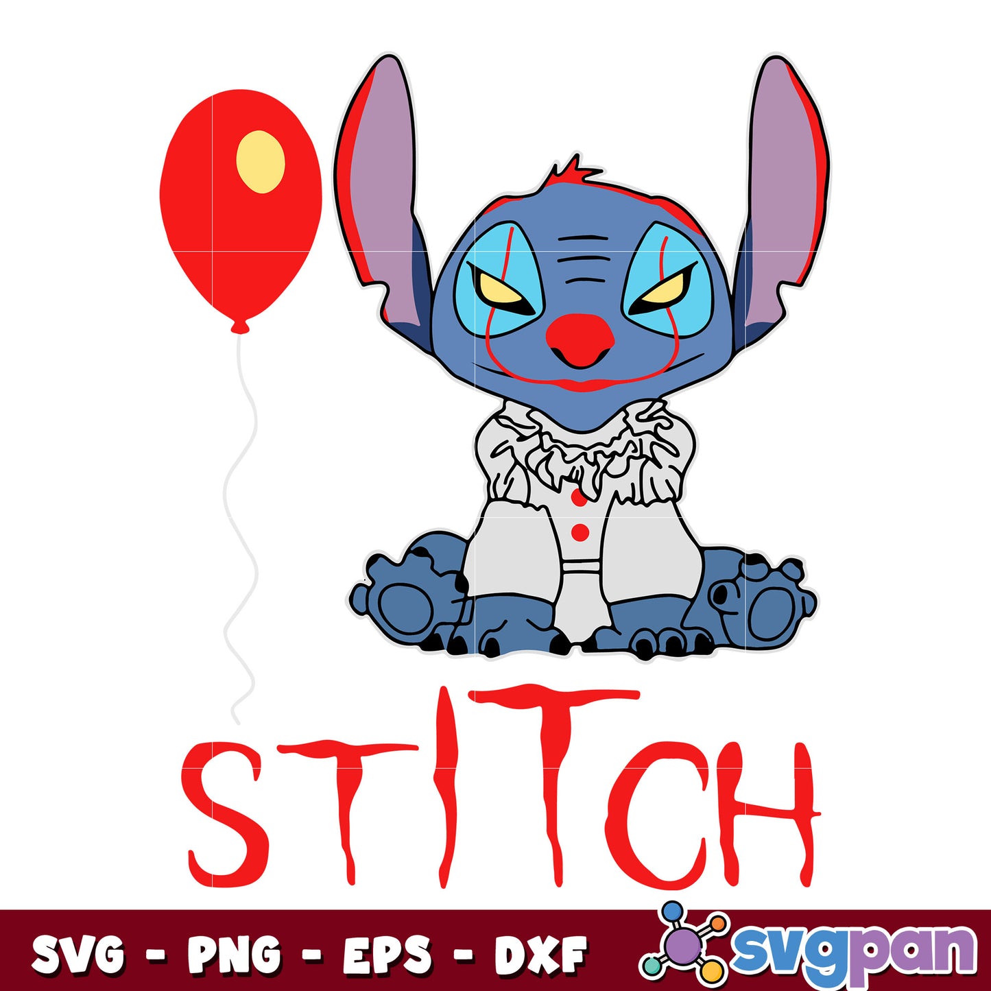 Stitch Cosplay Pennywise svg