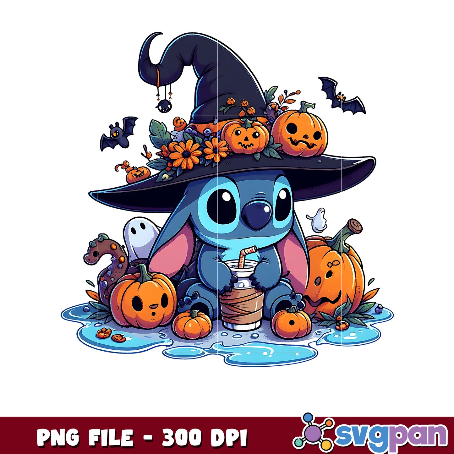 Stitch cute design png, halloween costumes png, spirit halloween png
