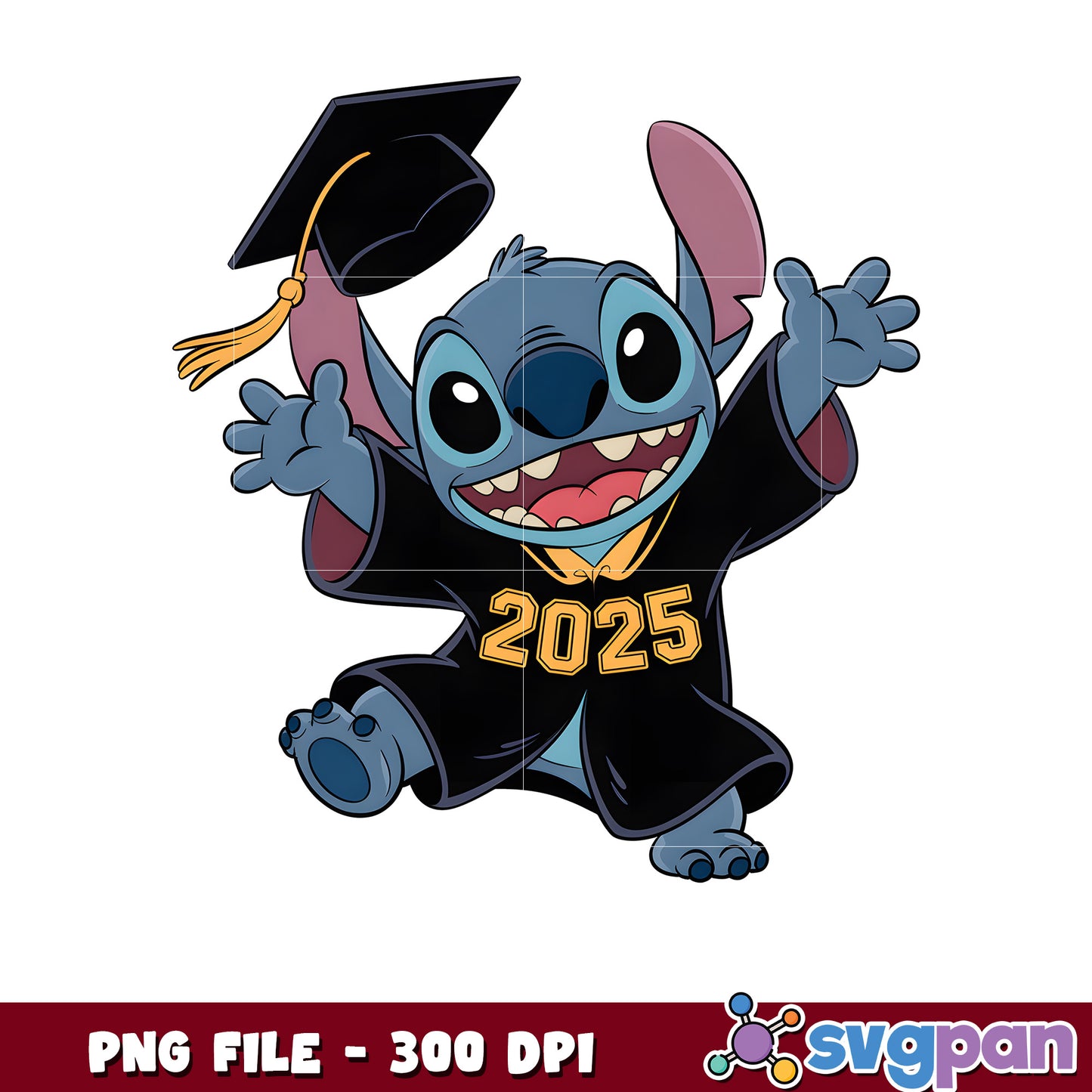 Stitch graduation png, lilo and stitch movie png, class of 2025 png