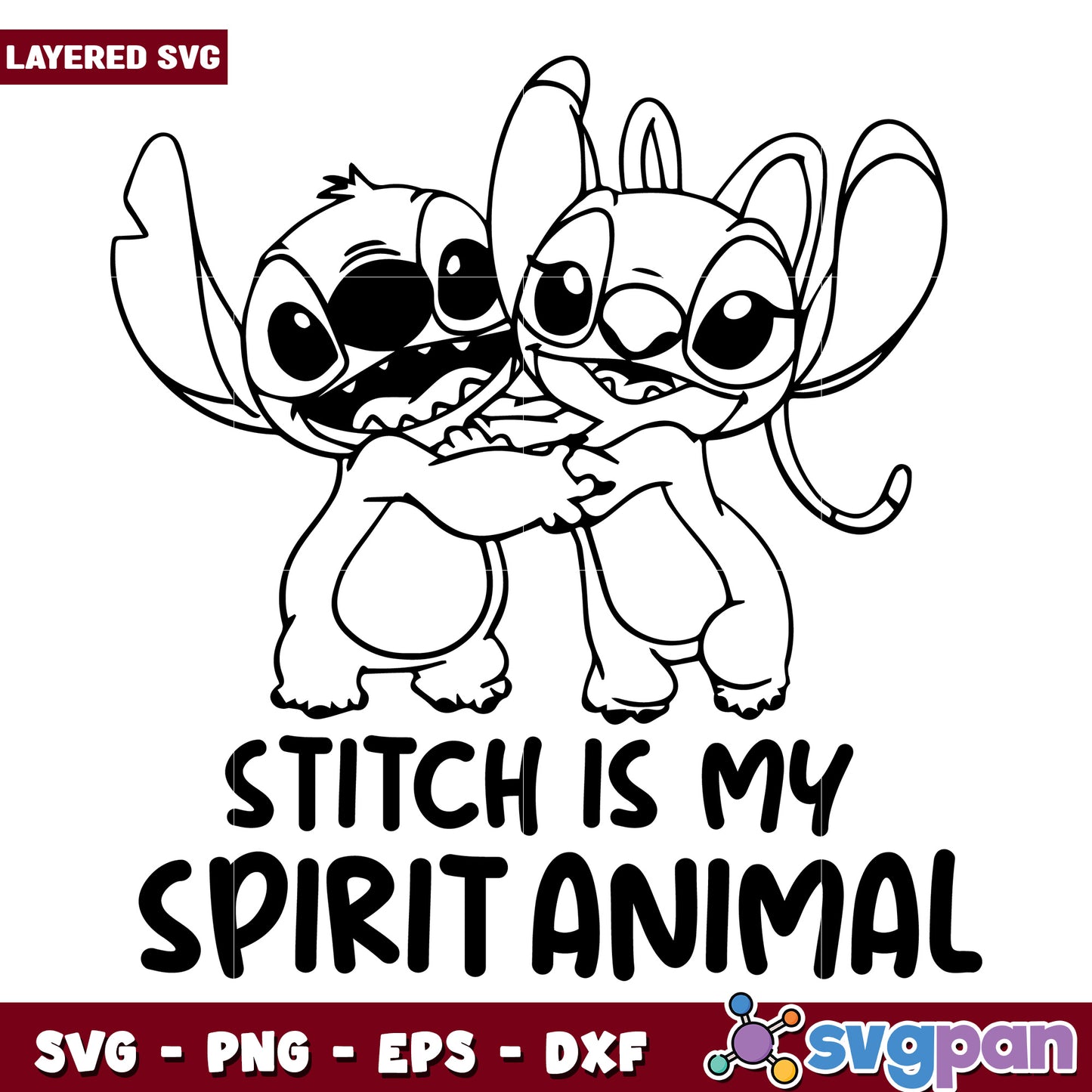 Stitch is my spirit animal svg, cute stitch toys svg, lilo and stitch svg