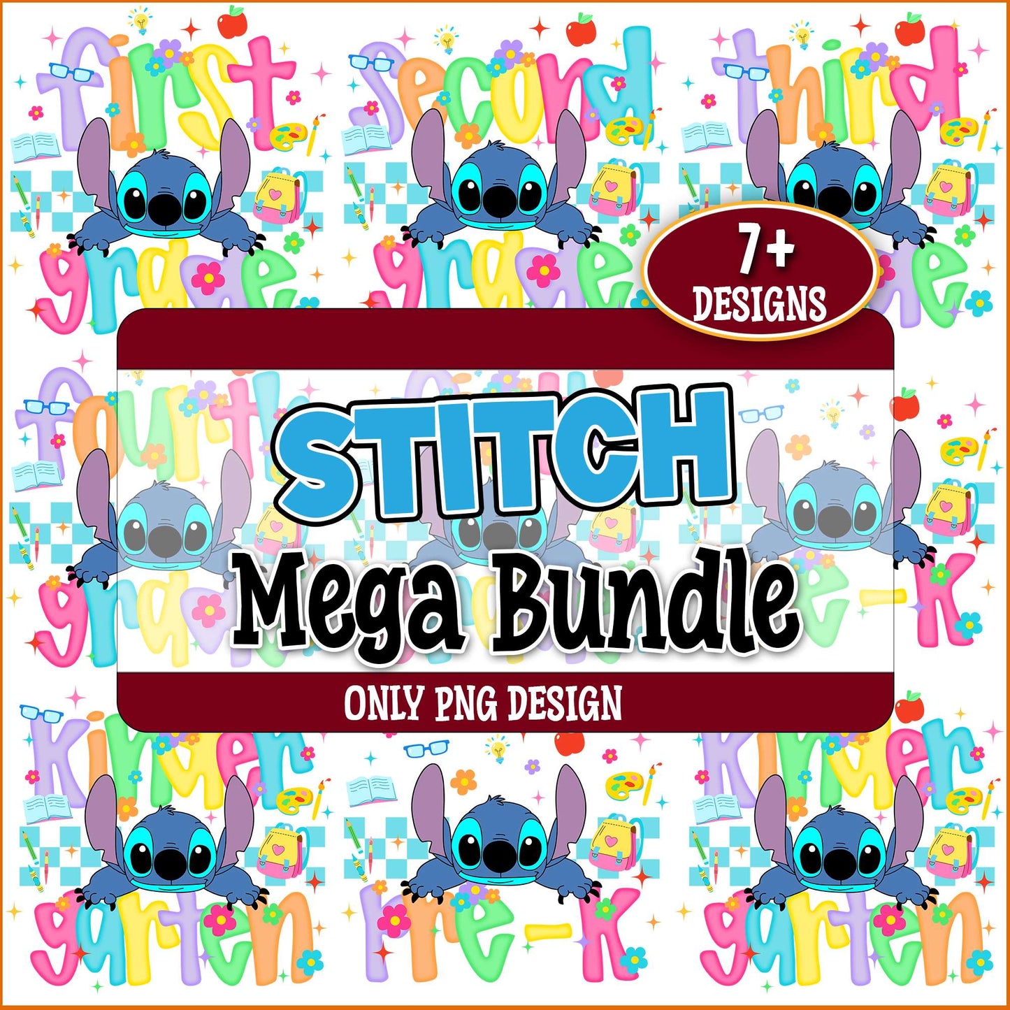 Stitch stunny grade png bundle