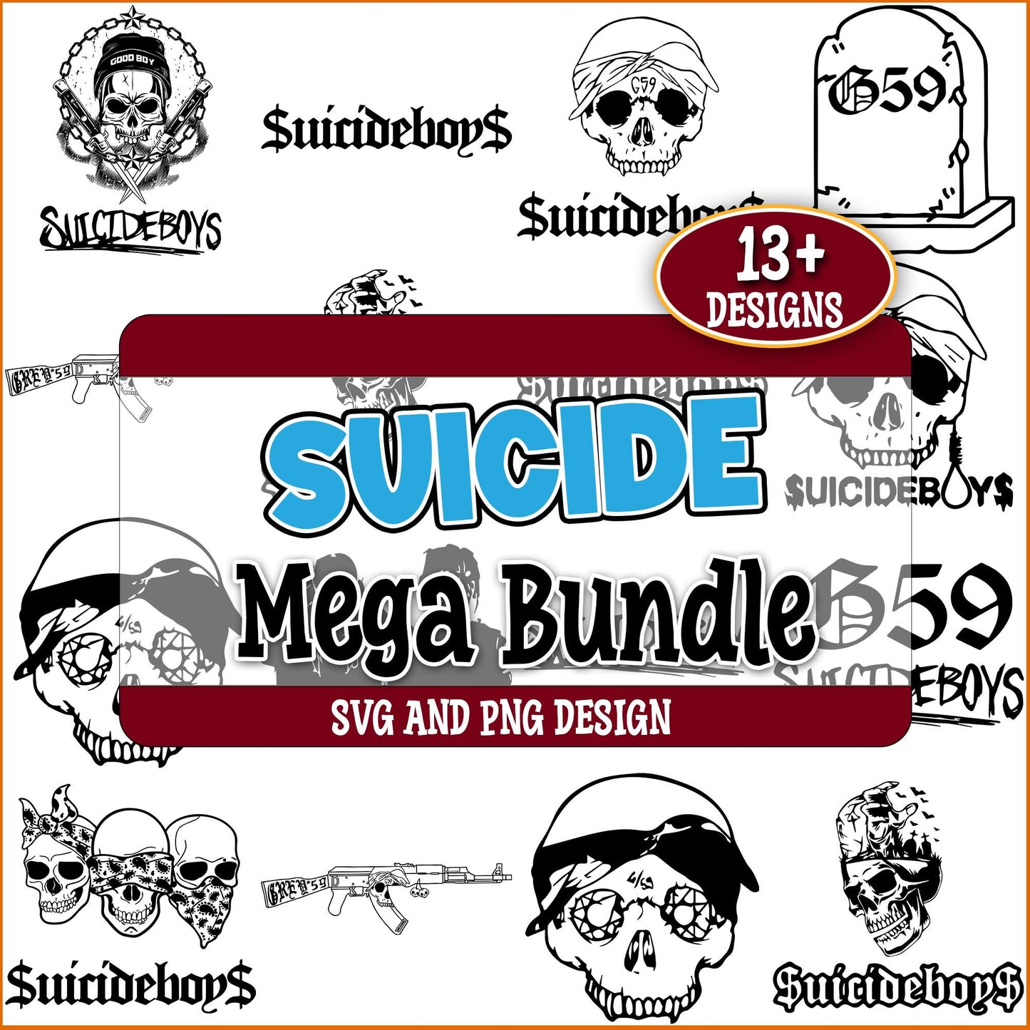 Suicide Boys design svg bundle