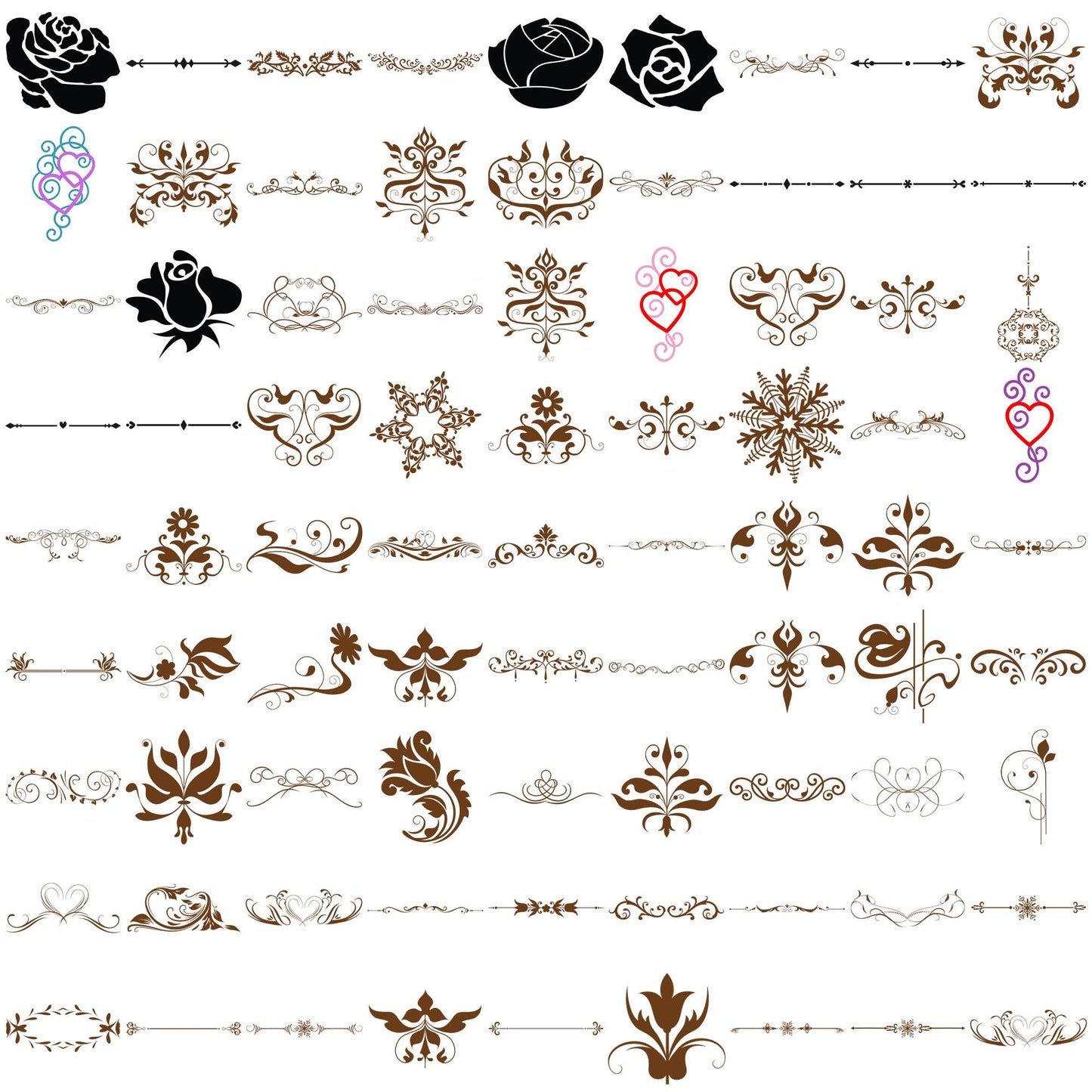 Sunflower svg bundle, flower types svg, flower drawings svg