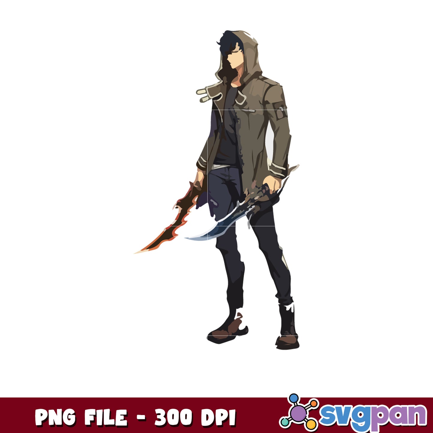 Sung jin woo png, jinwoo shadow monarch png, solo leveling game png