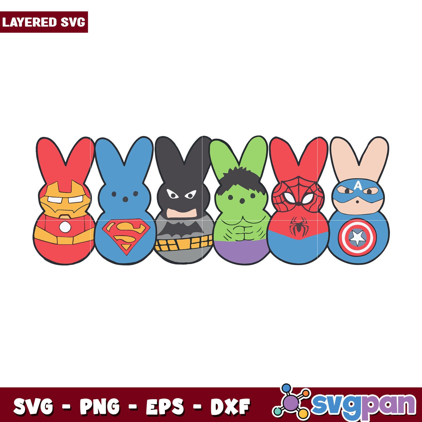 Superhero Peeps SVG for Fun and Creative Projects