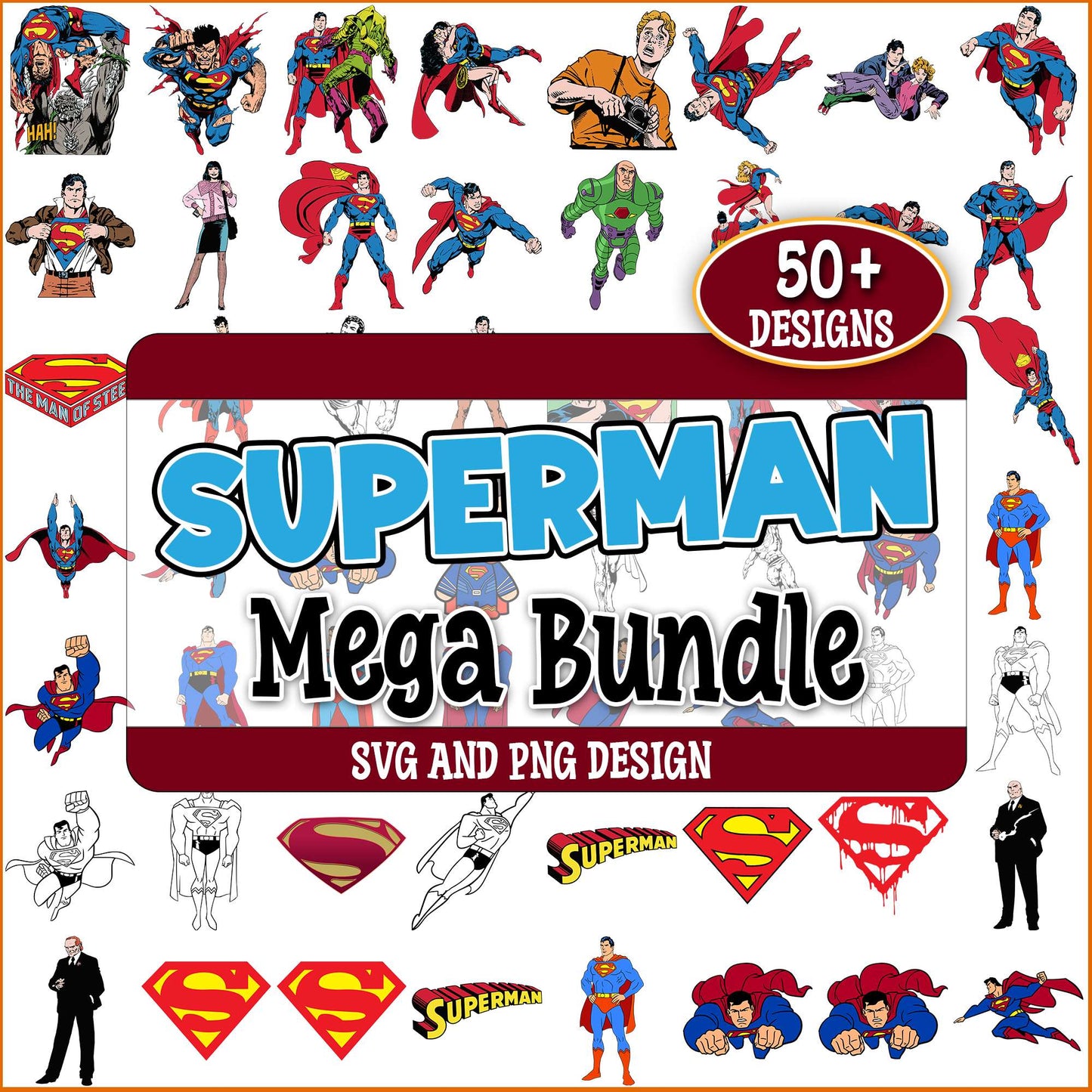 Super man signature svg bundle