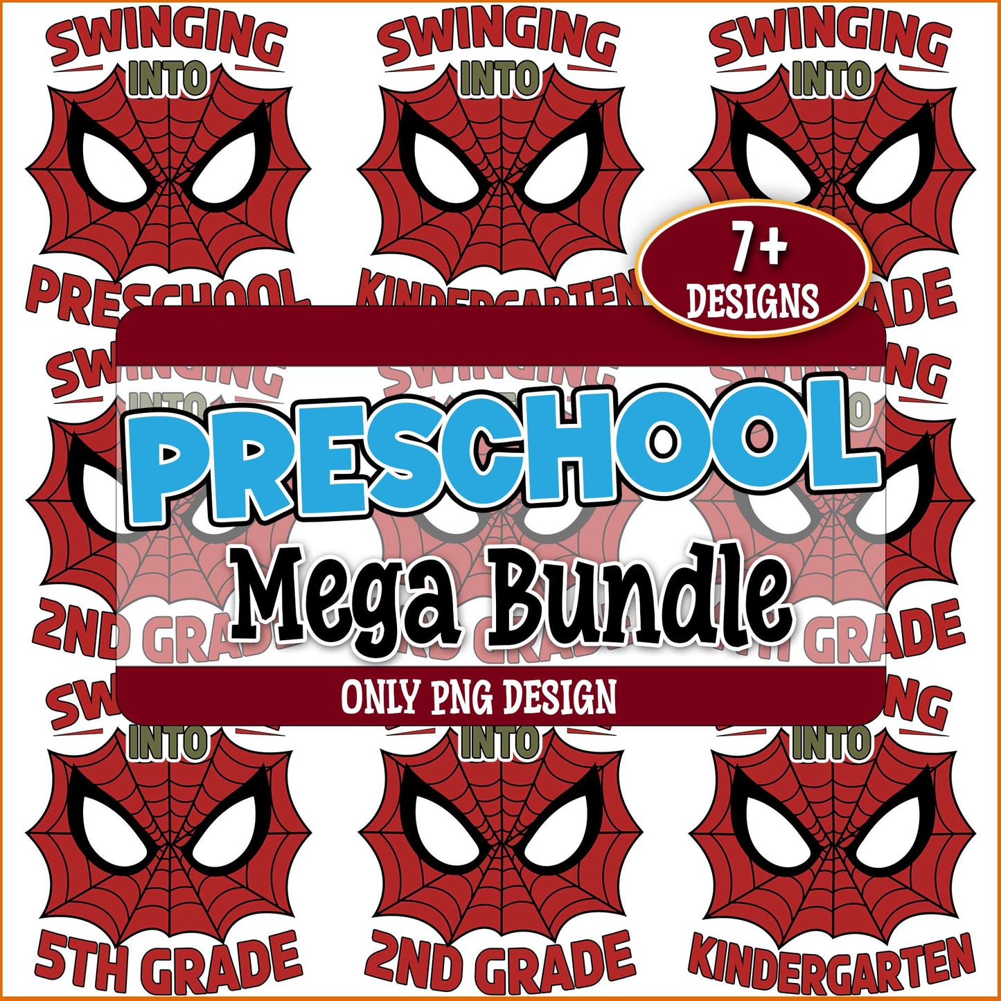 Swinging into school png bundle