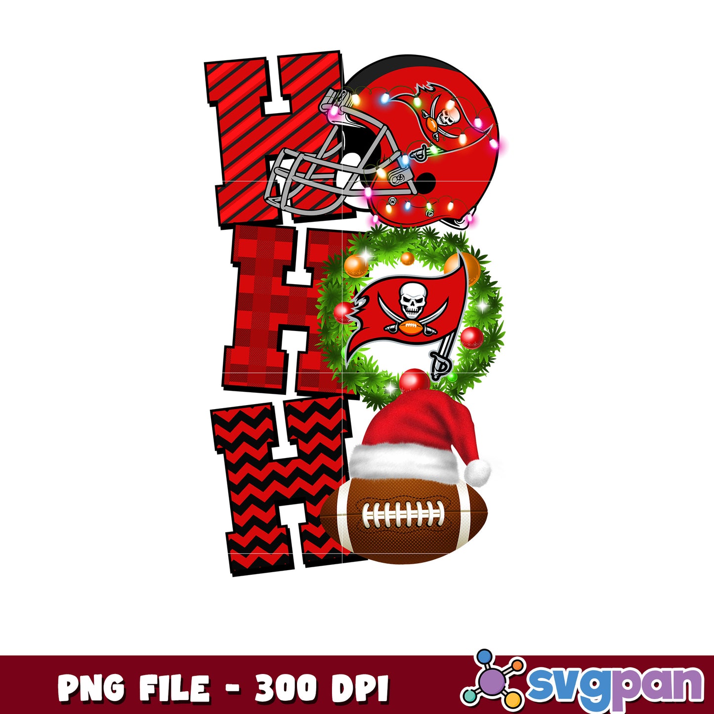 Tampa bay buccaneers helmet hohoho png, nfl christmas games png, super bowl 2025