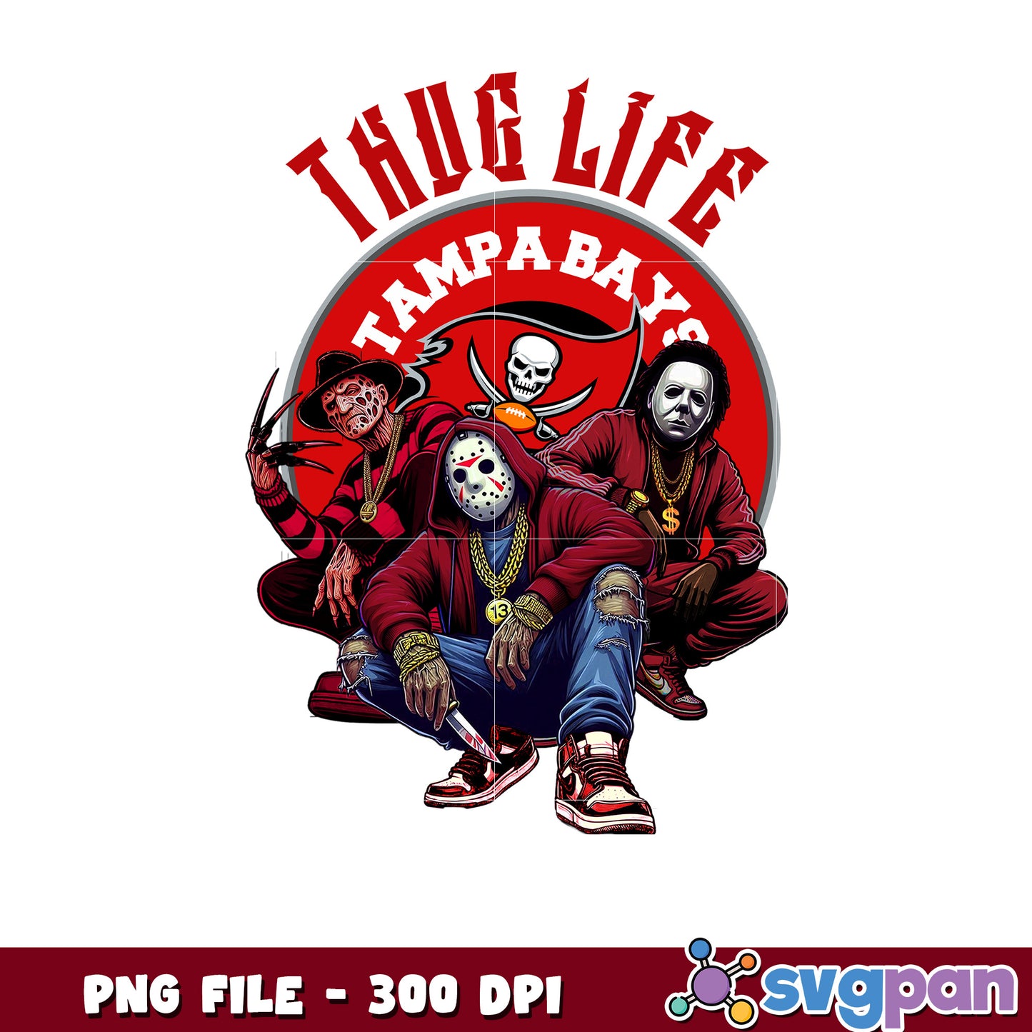 Tampa bay buccaneers thug life png, national football league png, nfl png