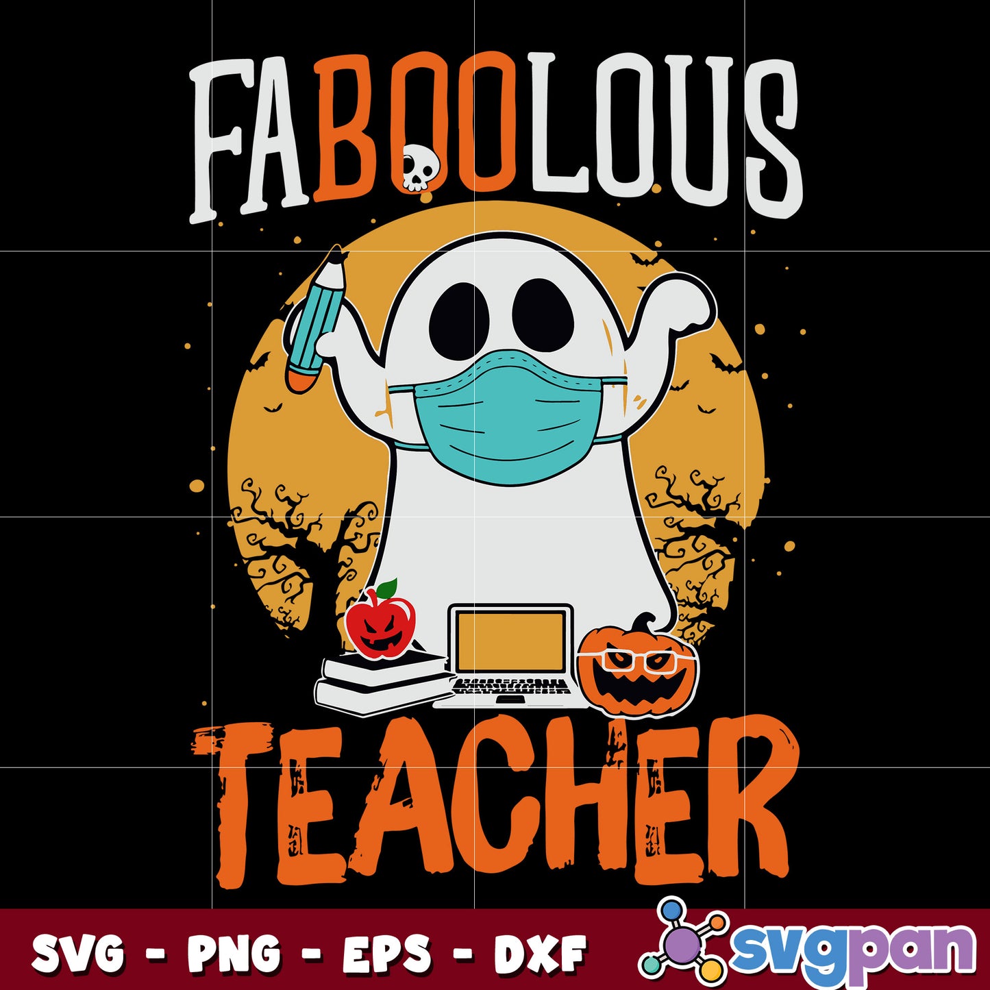 Teacher Faboolous Halloween svg