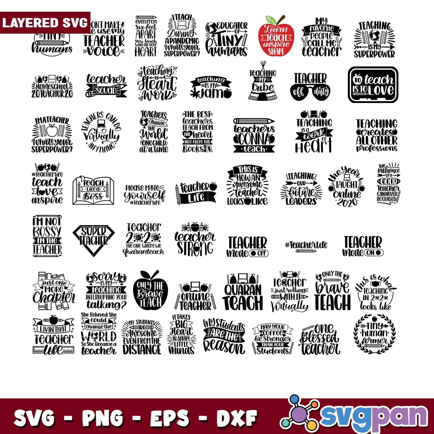 Teacher Inspired SVG Bundle for Creative Projects