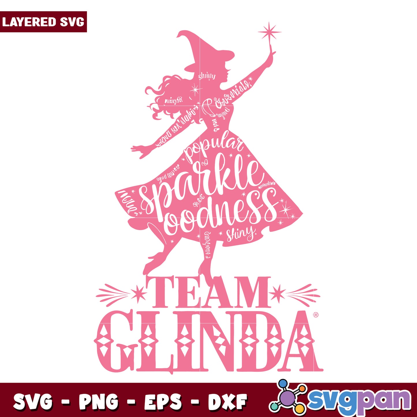 Team glinda design svg, the wizard of oz svg, halloween holiday svg