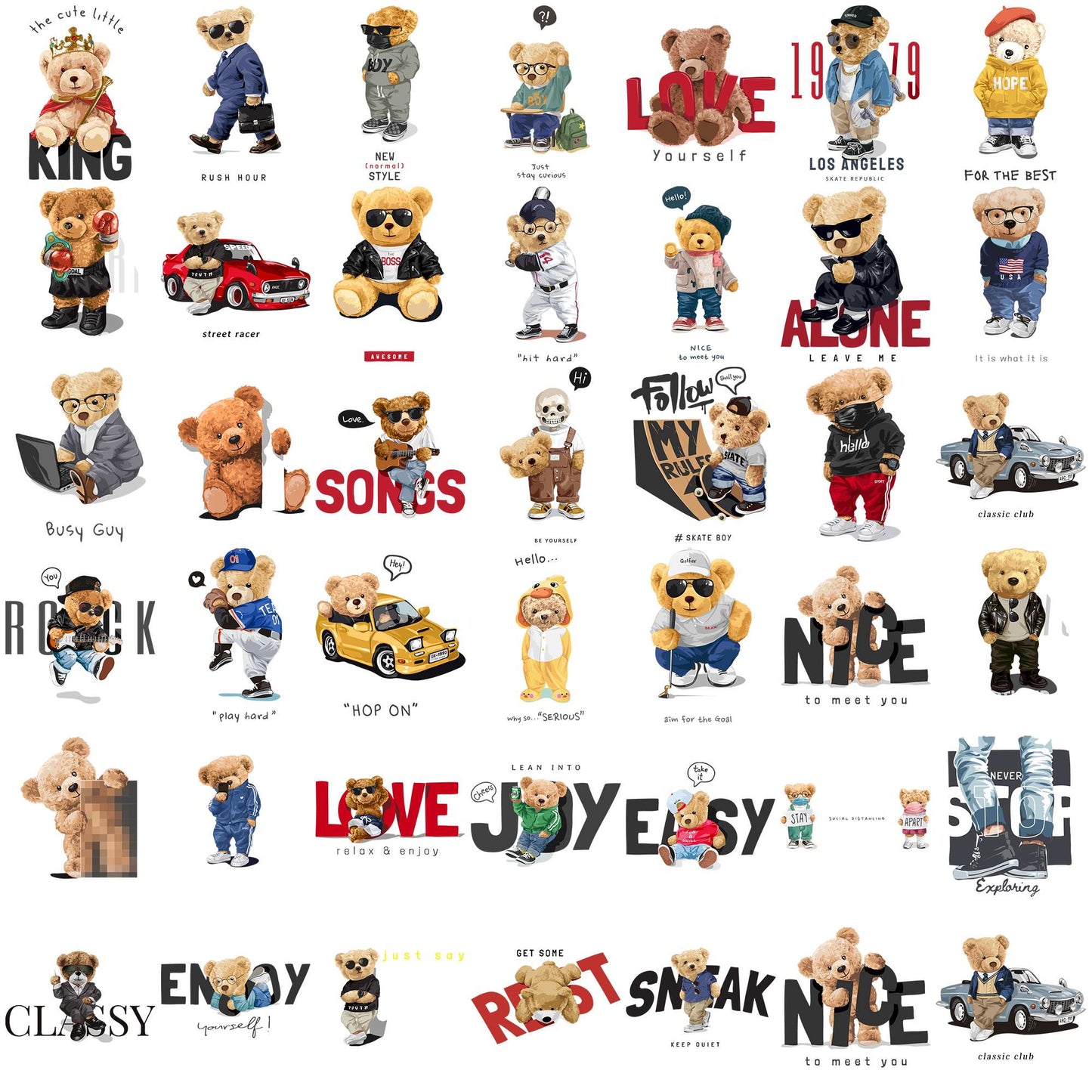 Teddy bear collection svg bundle, giant teddy bear svg, teddy bear svg