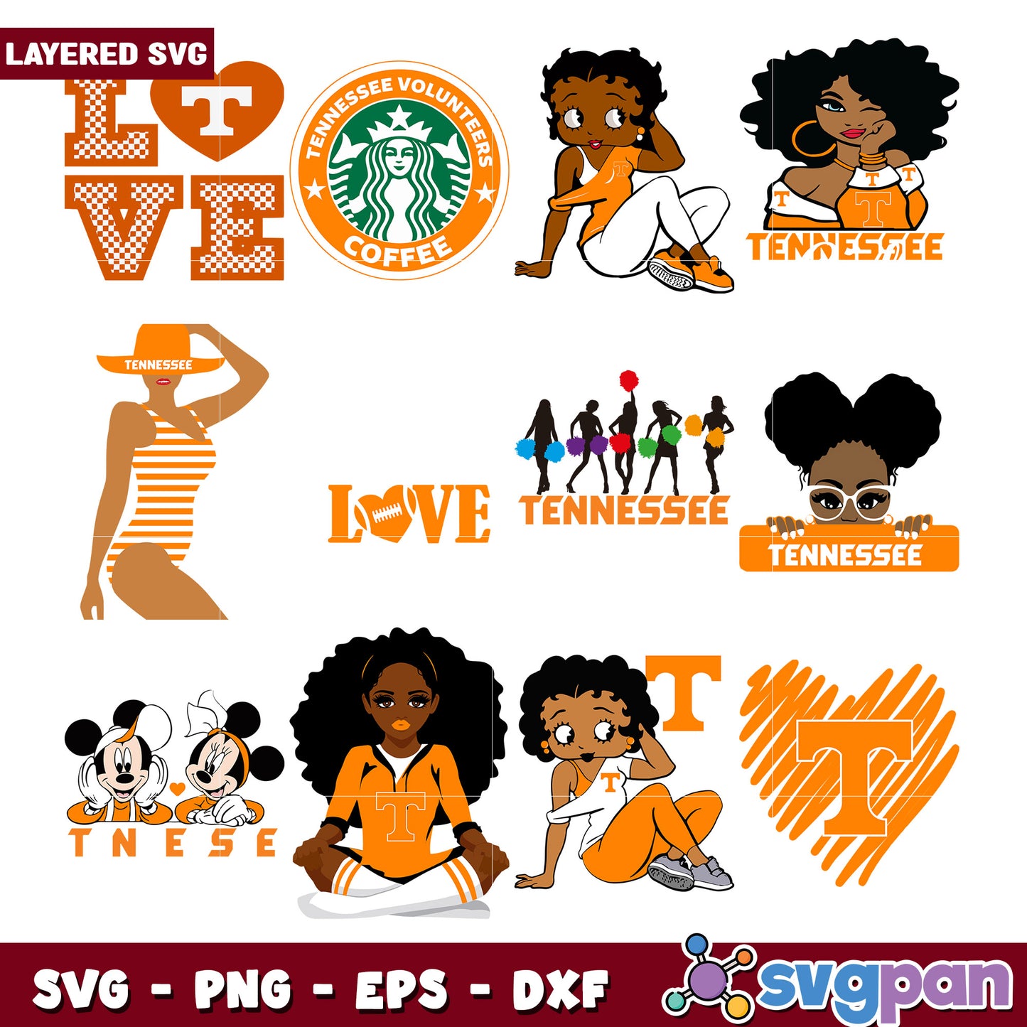 Tennessee SVG Bundle Layered Designs