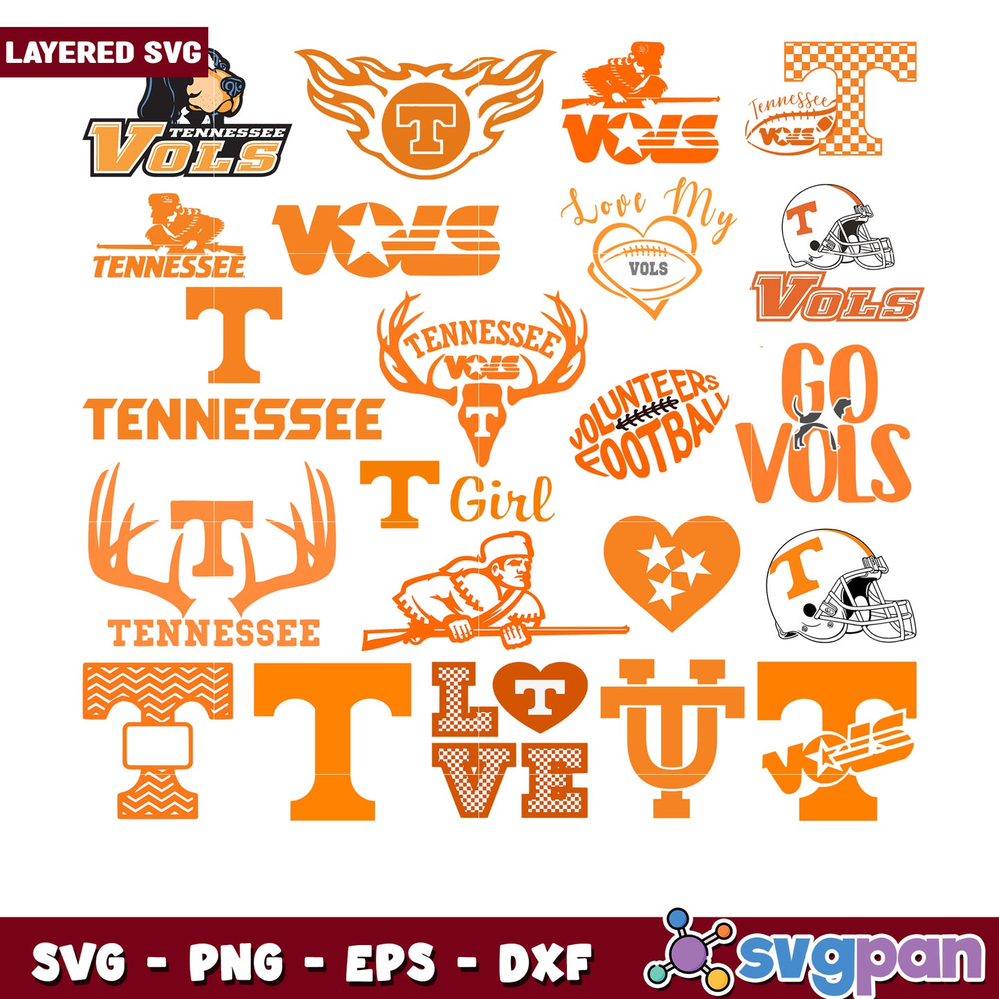 Tennessee Vols SVG Bundle for Sports Fans and Crafters