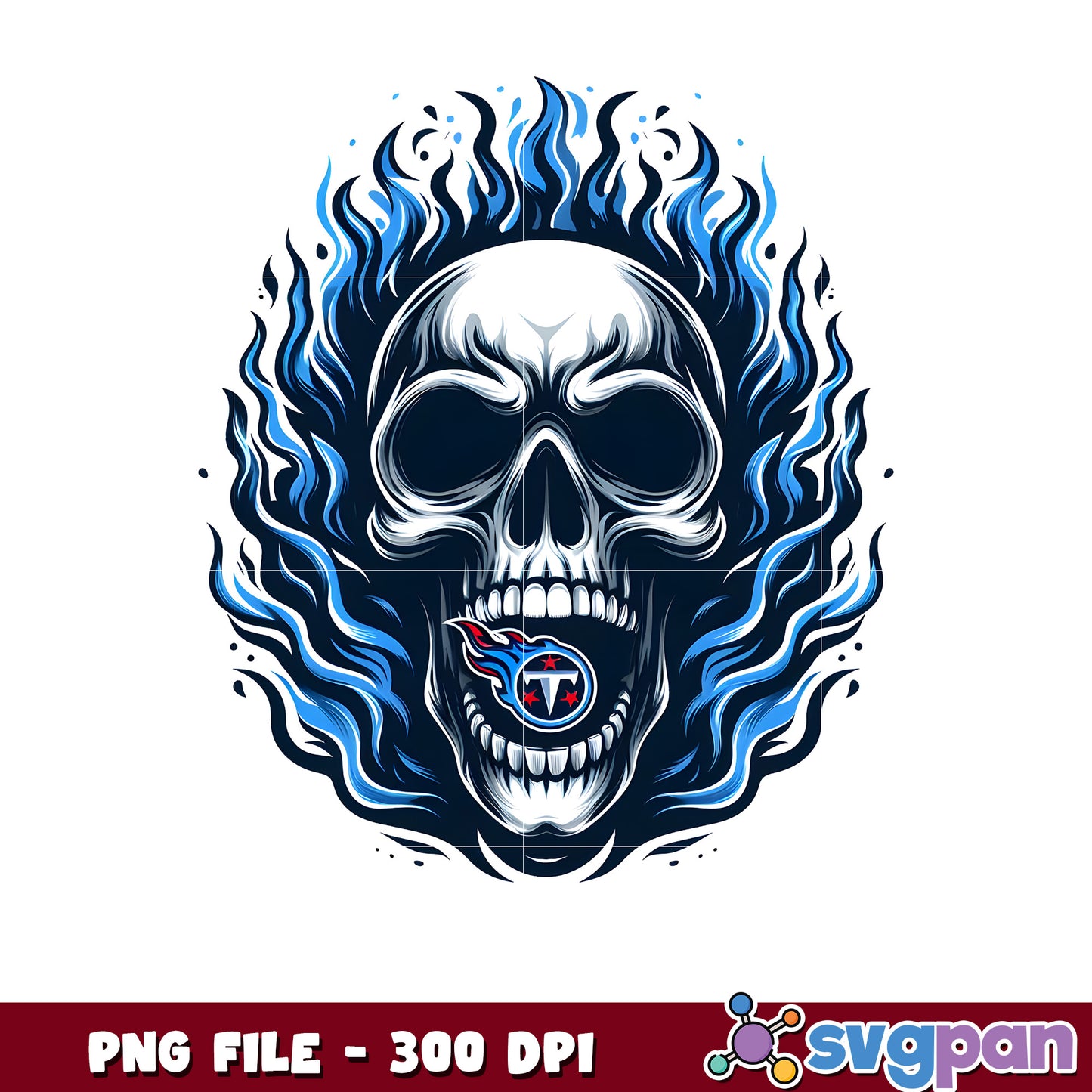 Tennessee titans burning skull png, super bowl 2025 png, american football league png