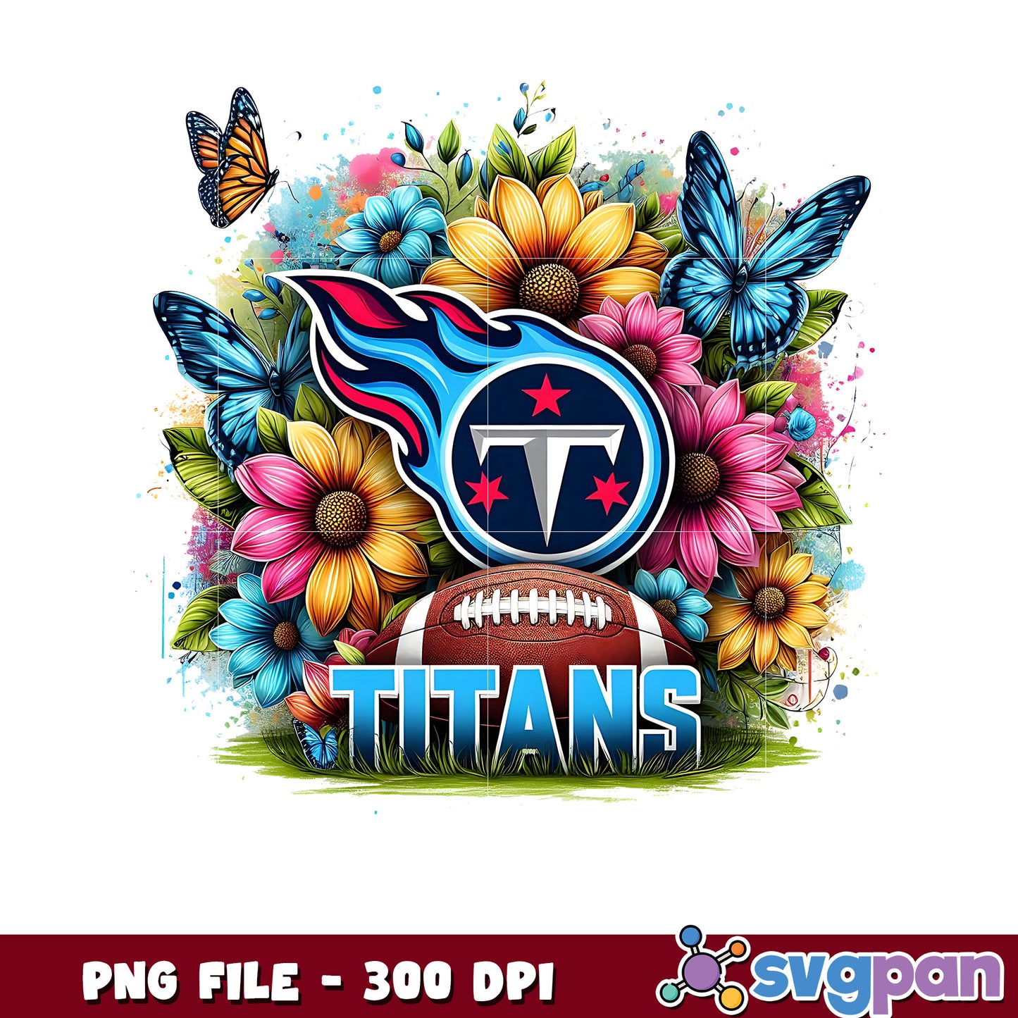 Tennessee titans flowers png, nfl games png, american football png