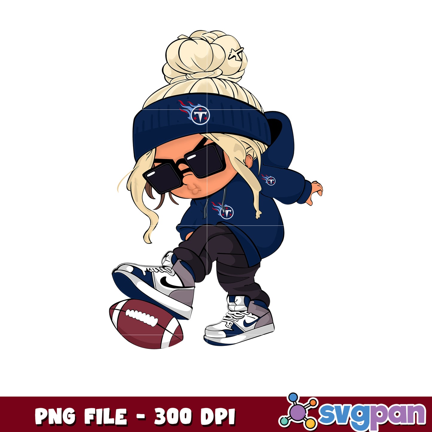 Tennessee titans girl design png, game day vibes png png, nlf team logo png