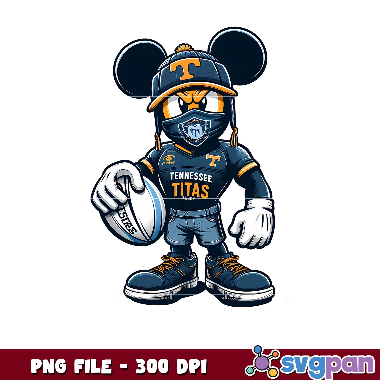 Tennessee titans mickey mouse png, mickey mouse nfl png, nfl games png