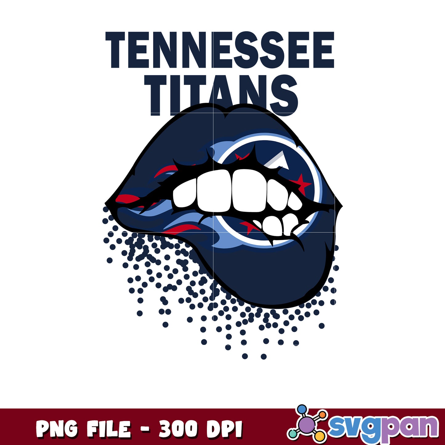 Tennesse titans lips design png, game day vibes png png, nlf team logo png