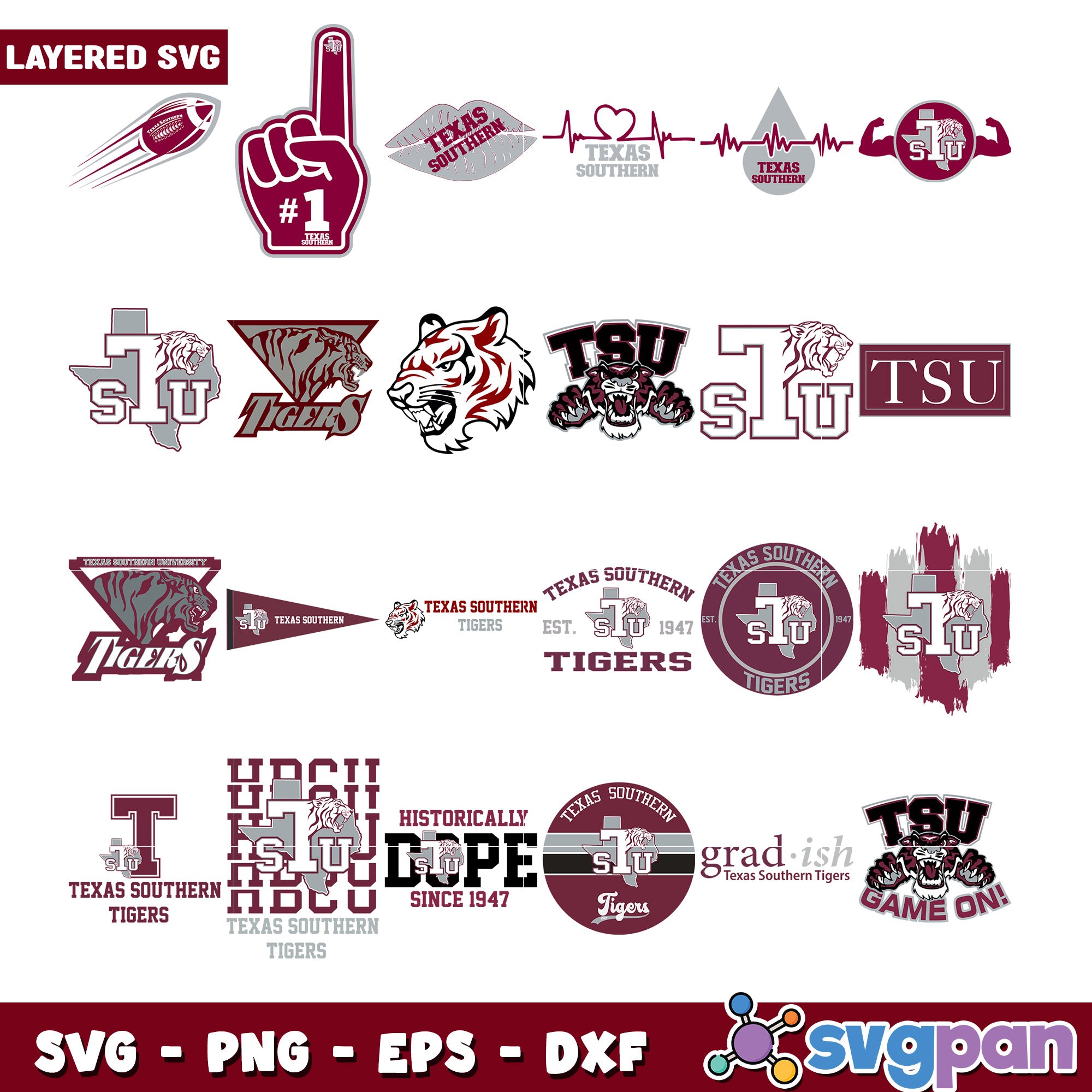 Texas Southern University SVG Bundle For Crafts Svgpan texas-southern-university-svg-bundle-for-crafts-svgpan