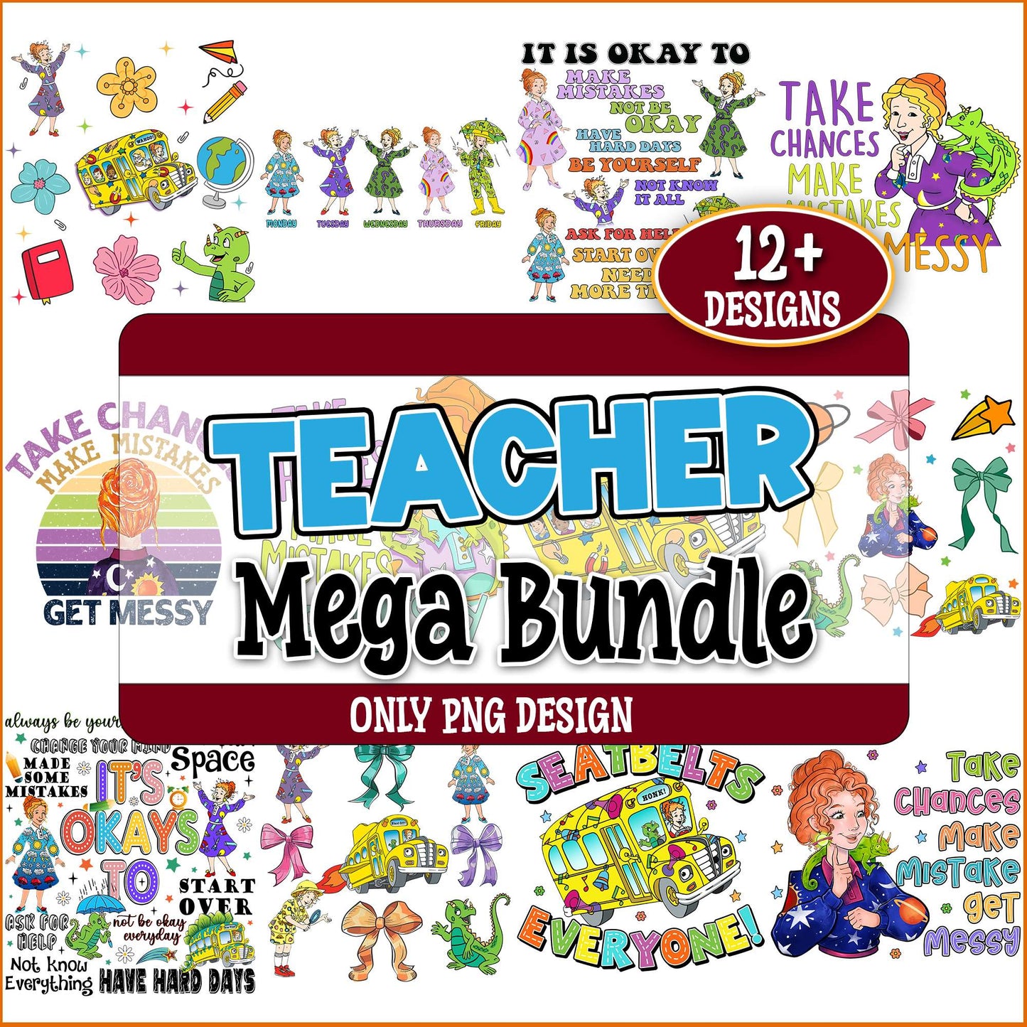 The Magic School Bus png bundle