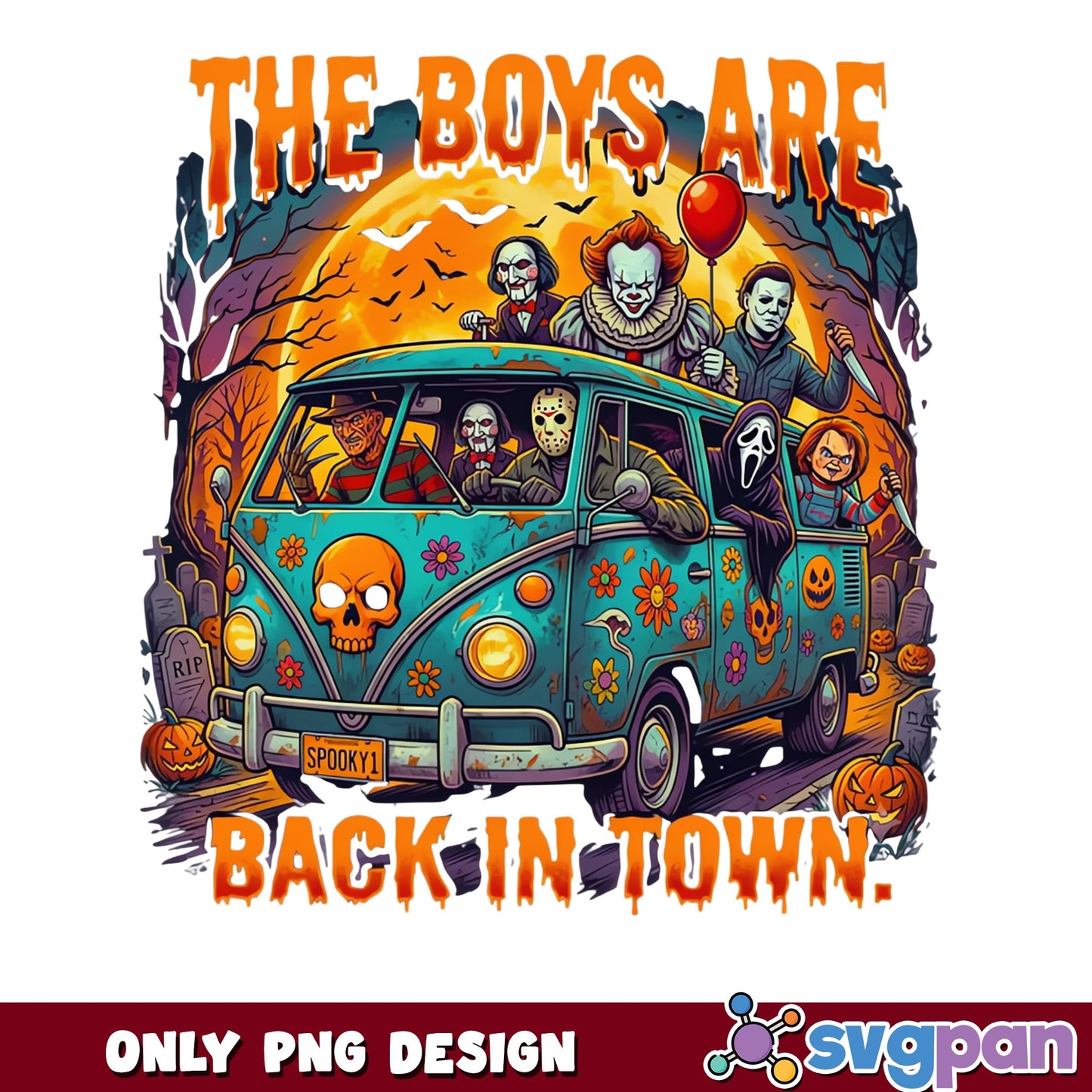 The Boys Are Back In Town Horror Characters, Halloween PNG, Horror Movie PNG