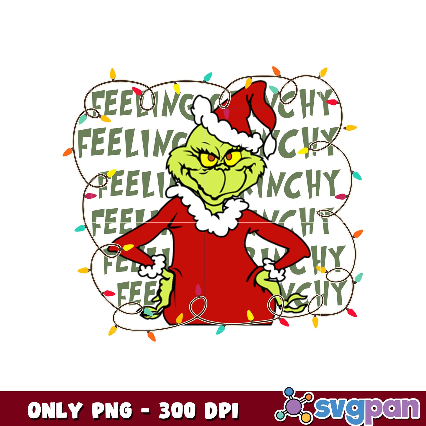 The grinch christmas santa png
