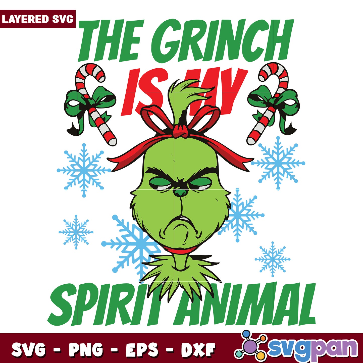 The grinch spirit small svg, christmas time svg, grinchy svg