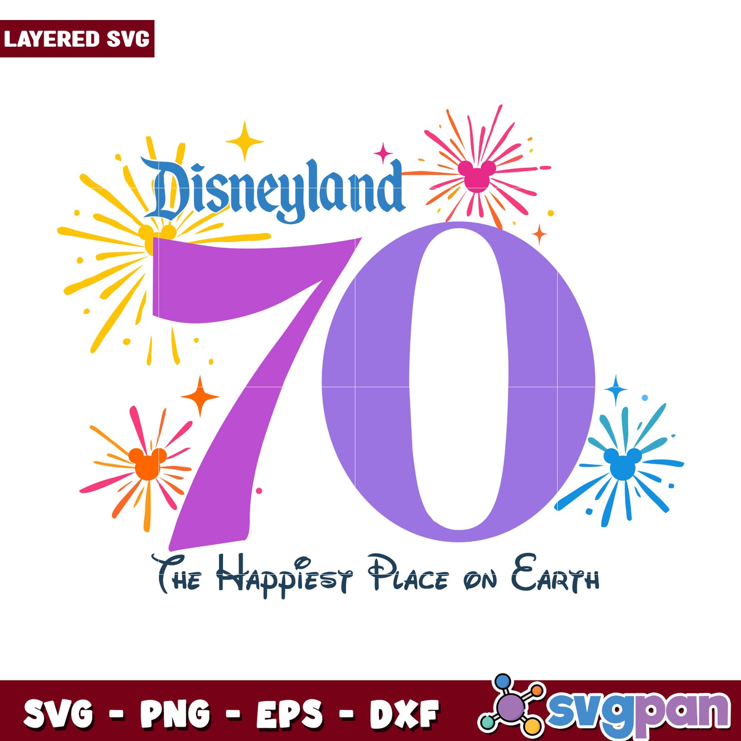 The happiest place on earth svg, mickey friends svg, disneyland celebration svg