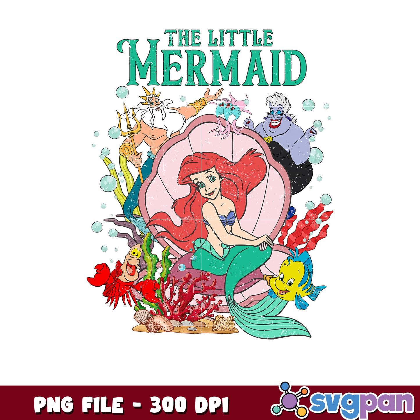 The little mermaid png, walt disney world png, disney springs png