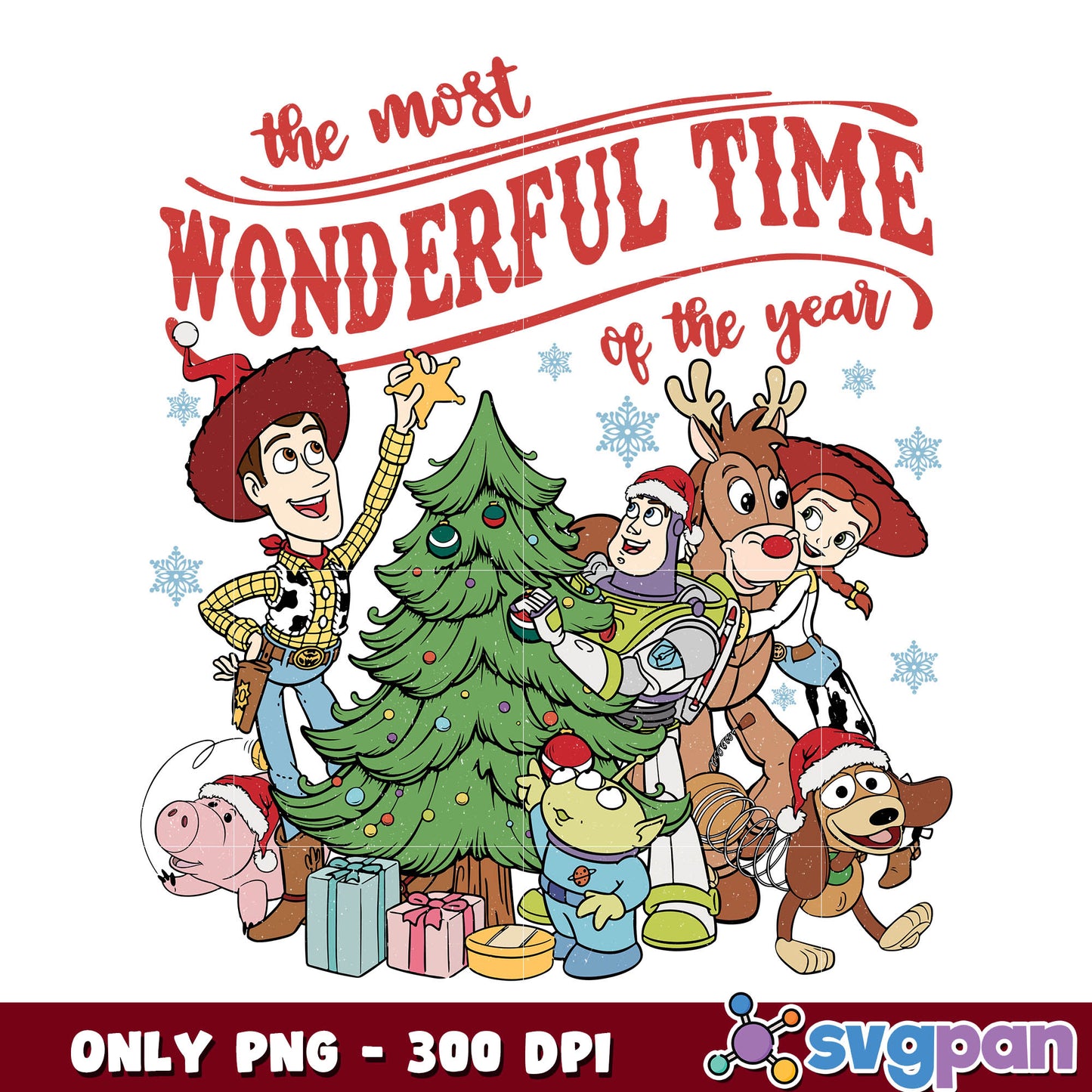 The most wonderfultime of the year png, toy story characters png