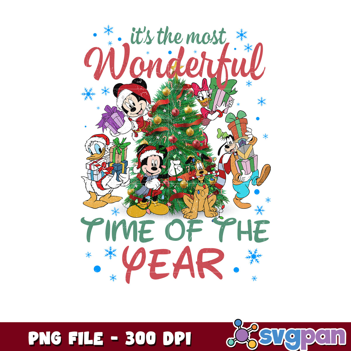 The most wonderful time png, chistmas tree png, disney png