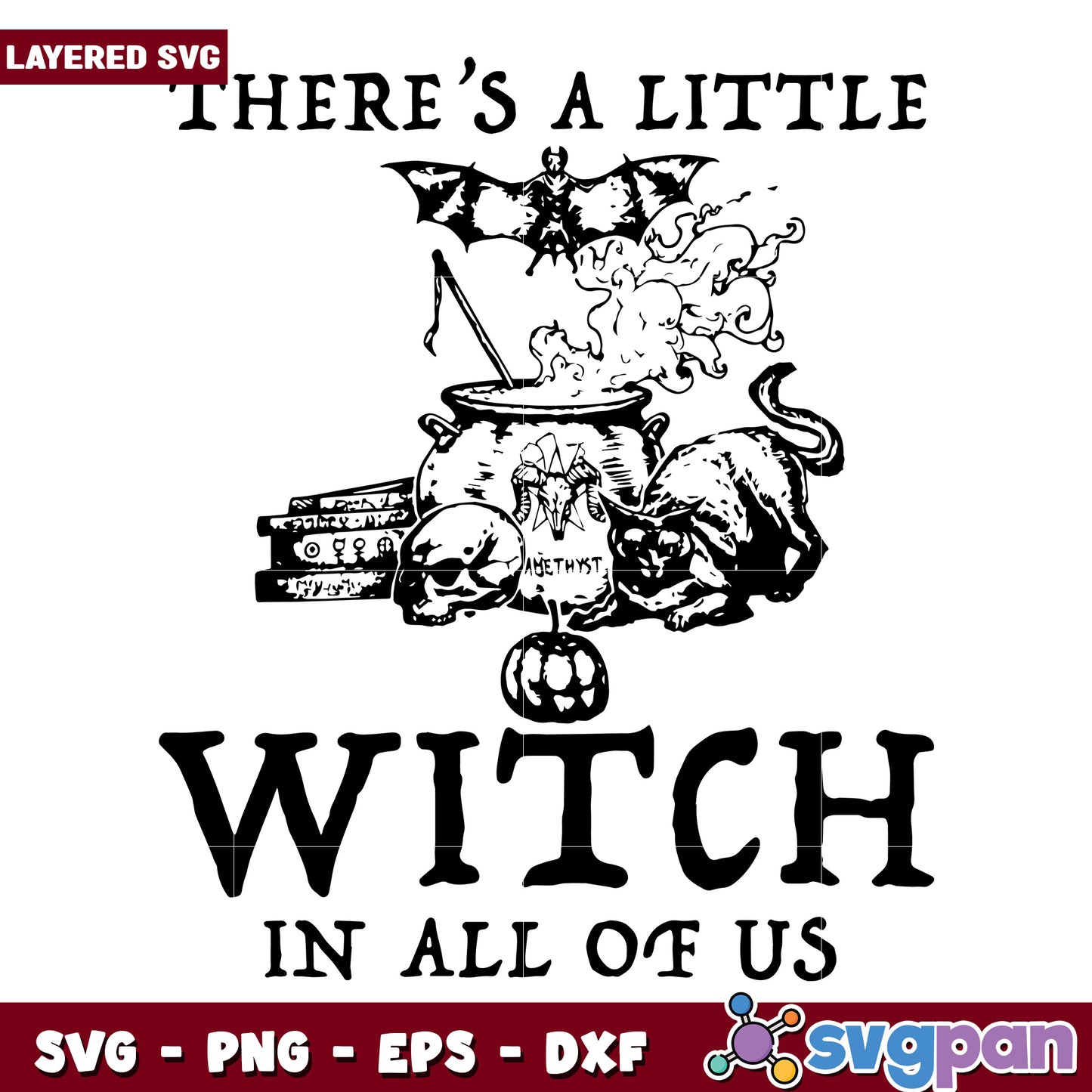 There's a little witch svg, scary autumn svg, spooky characters svg