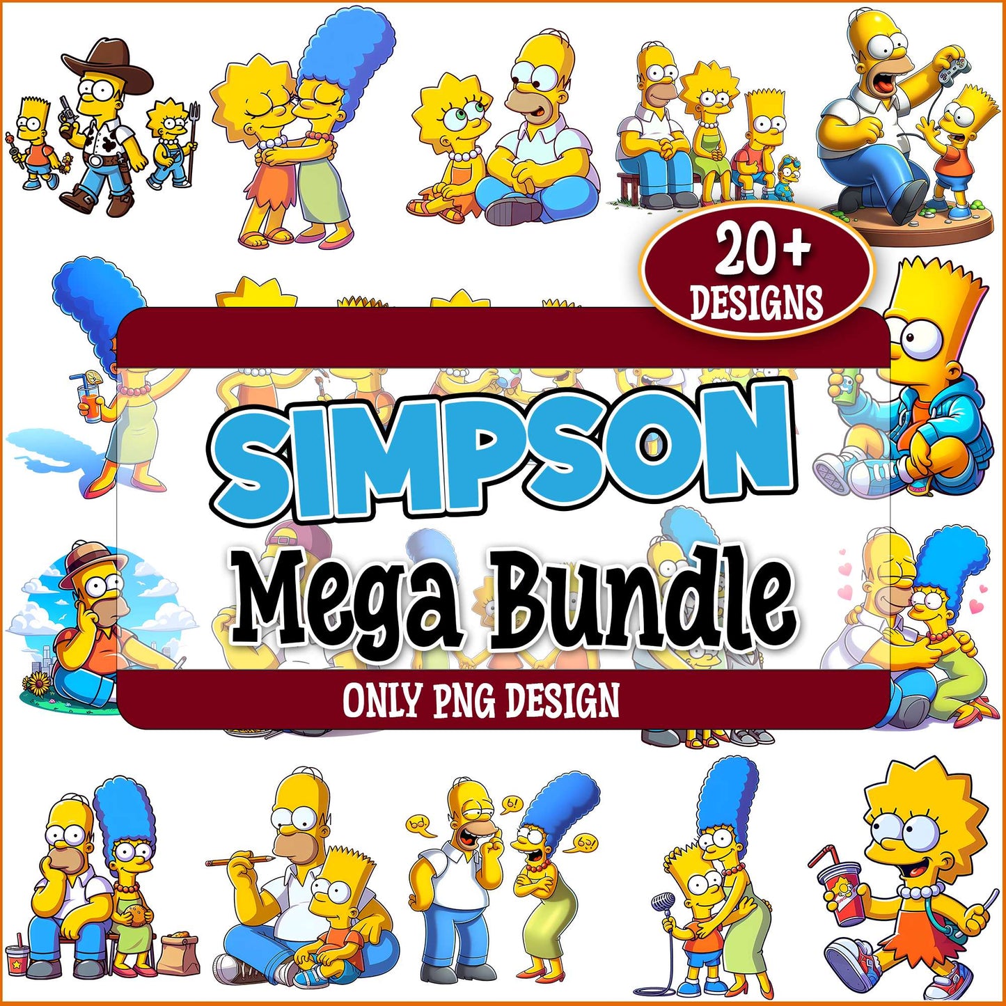 The simpson family png bundle