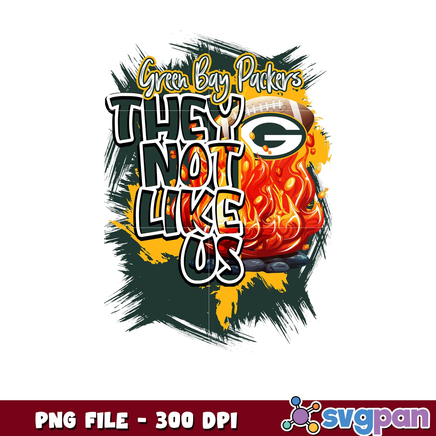 They not like us green bay packers png, nfl rugby png, ameican football png