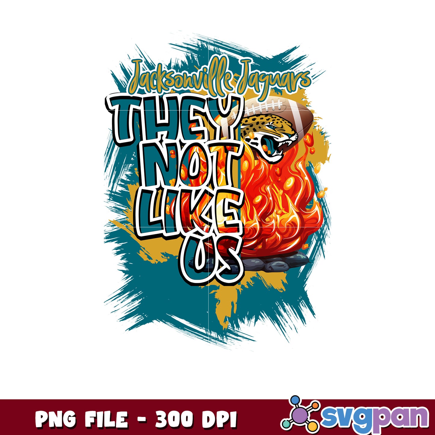 They not like us jacksonville jaguars png, nfl rugby png, ameican football png