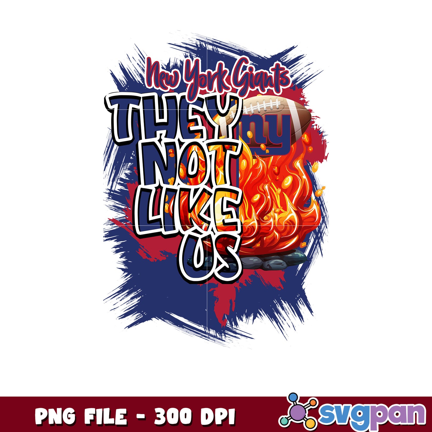 They not like us new york giants png, nfl rugby png, nfl football png
