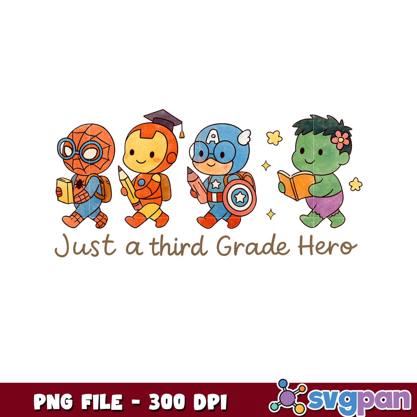 Third grade hero png