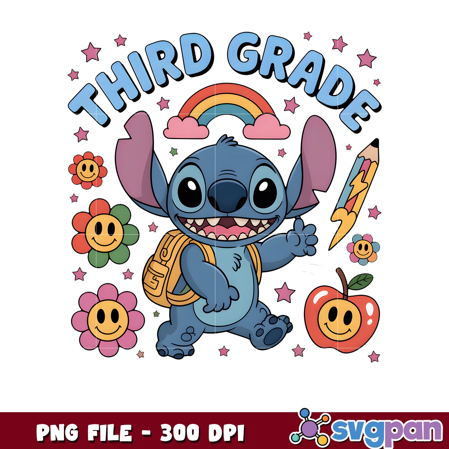 Third grade stitch png